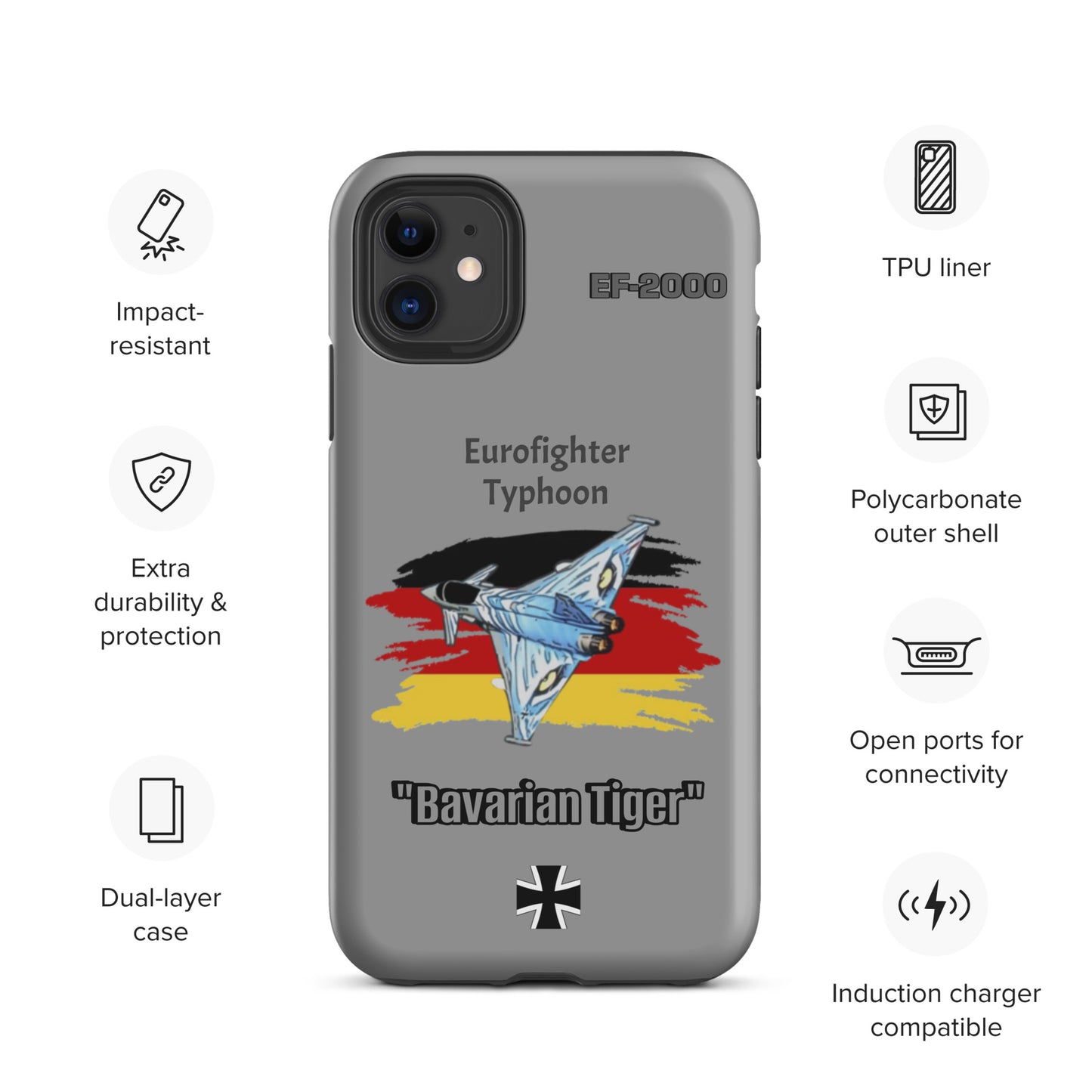 Bavarian Tiger Typhoon Patriot iPhone Case