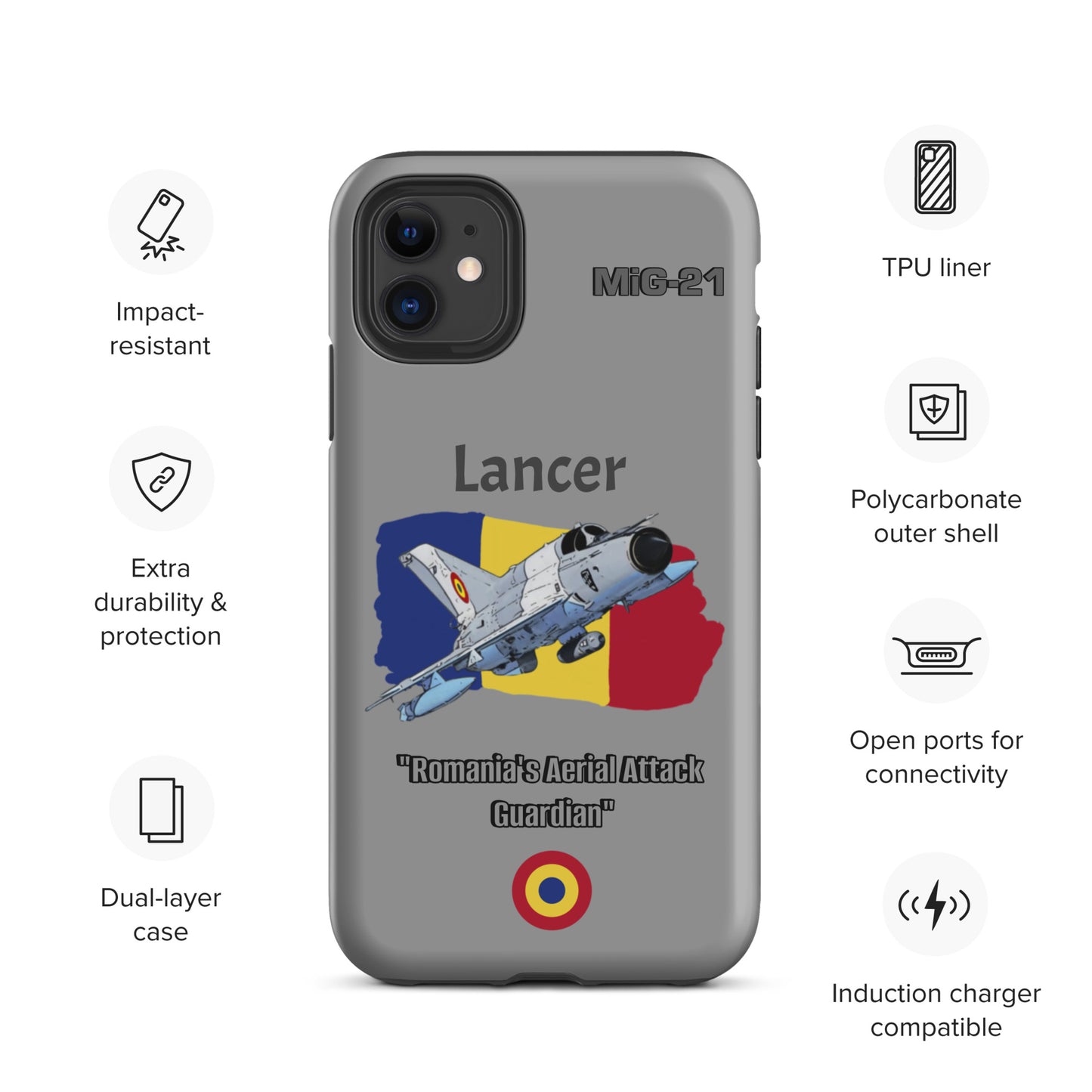 Romanian Lancer Patriot iPhone Case
