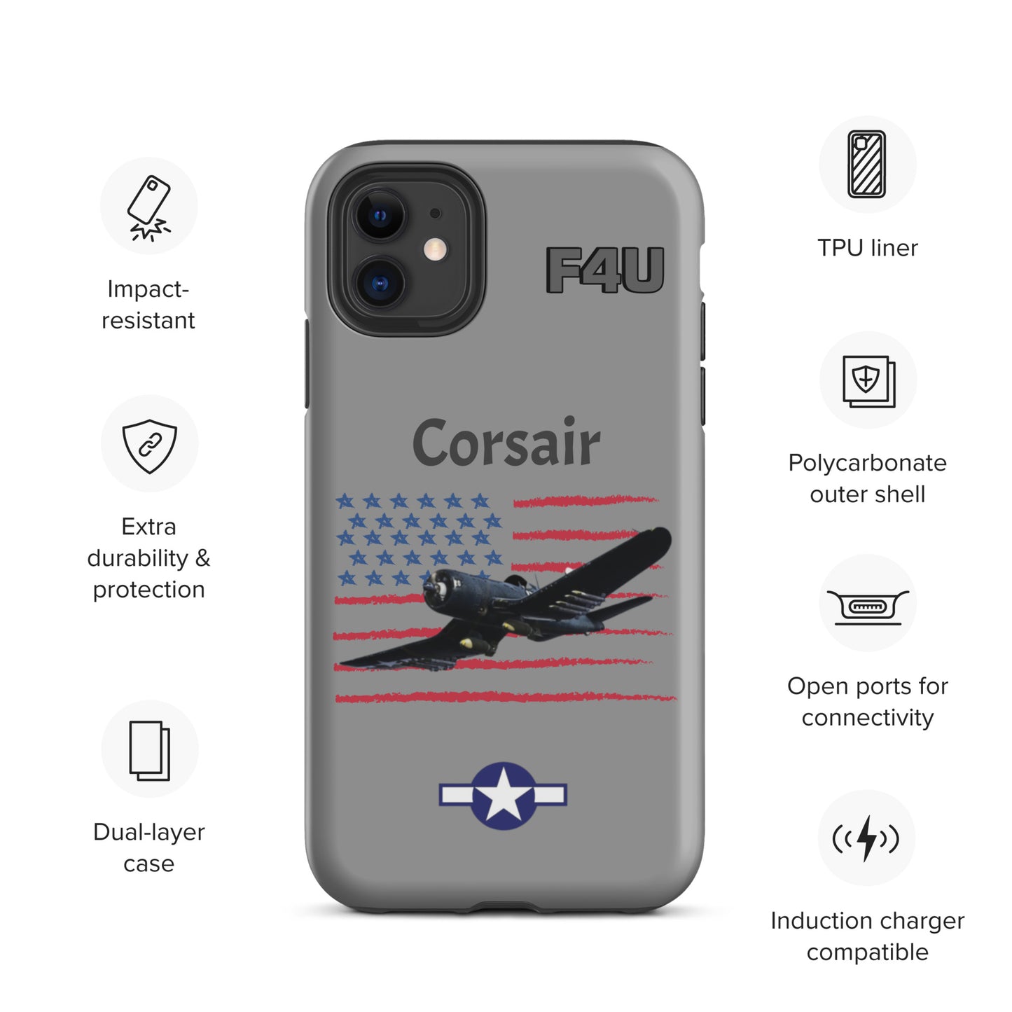 WWII Corsair Patriot iPhone Case