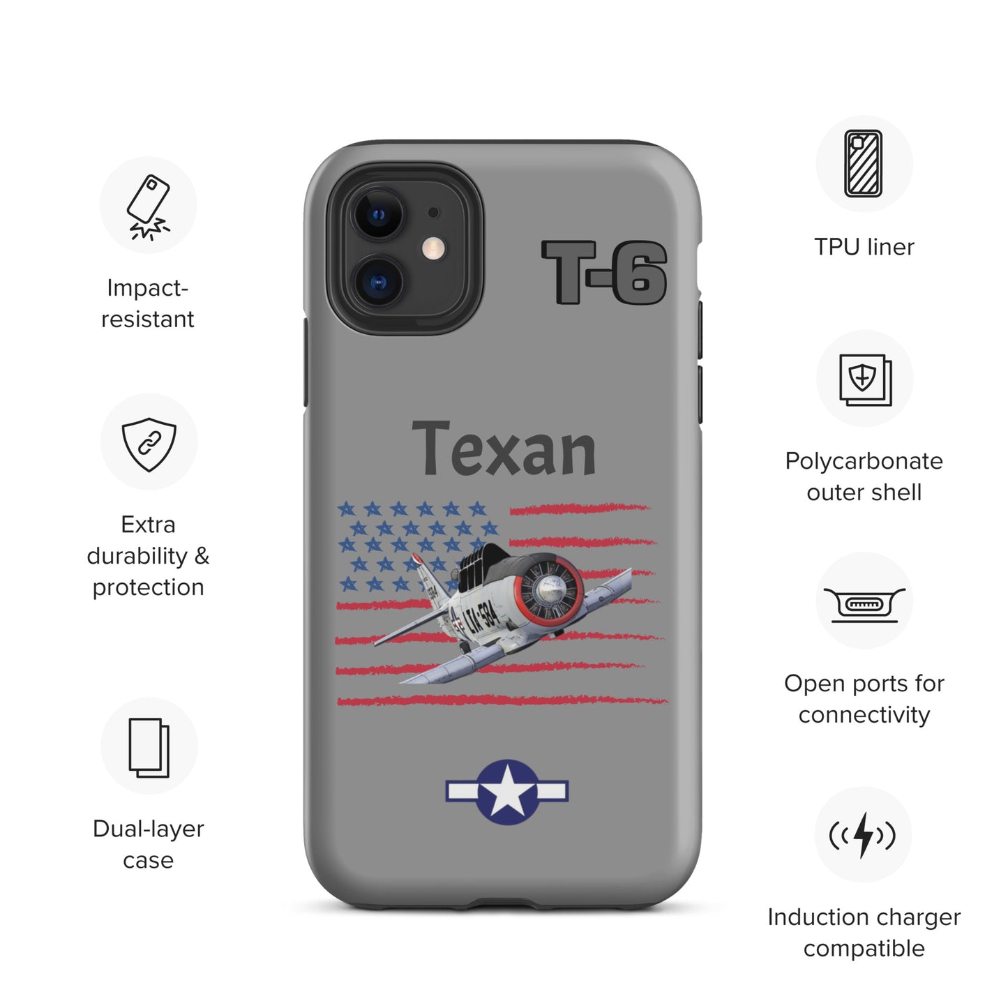 WWII Texan Patriot iPhone Case
