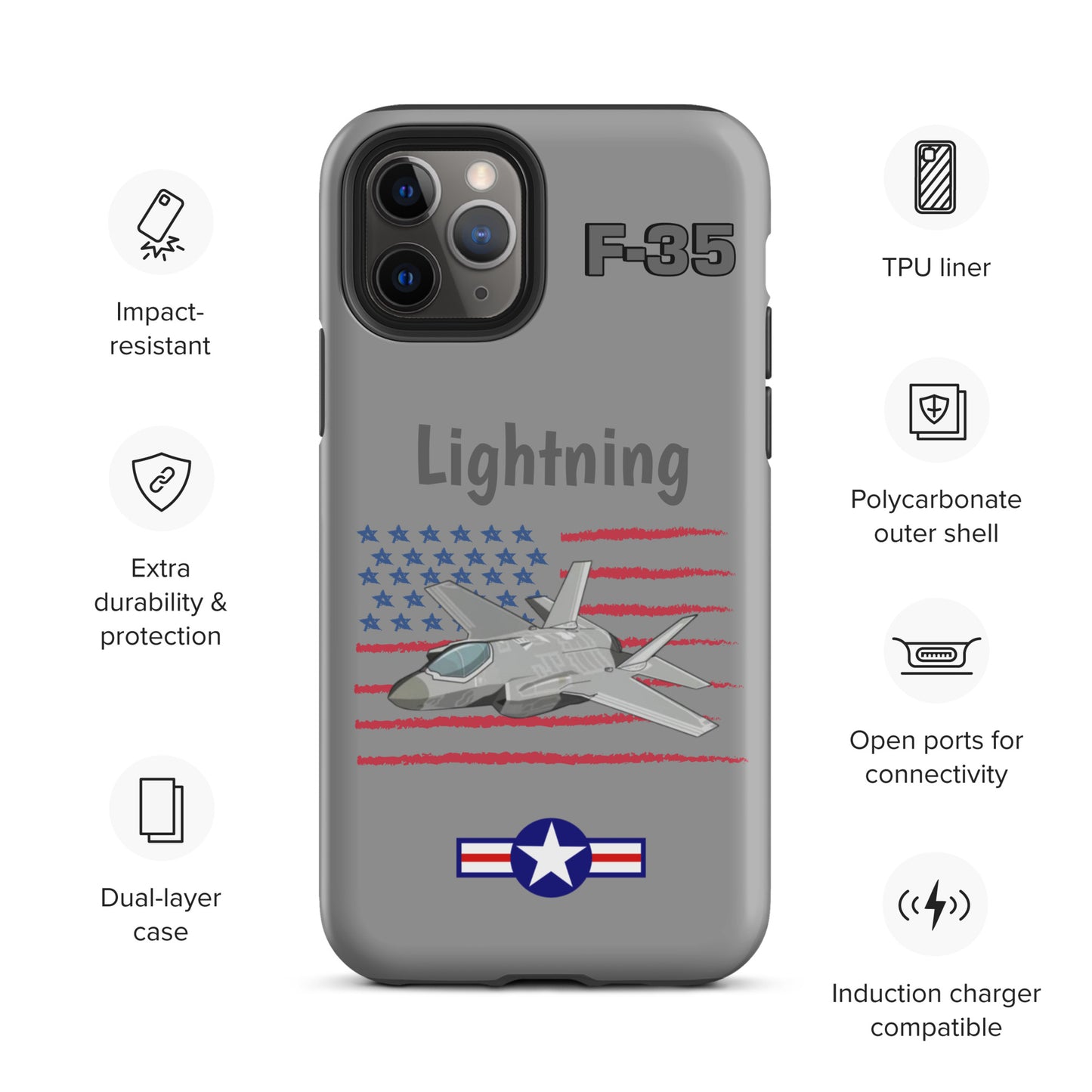 LightningStrike iPhone Case (Without Quotes)