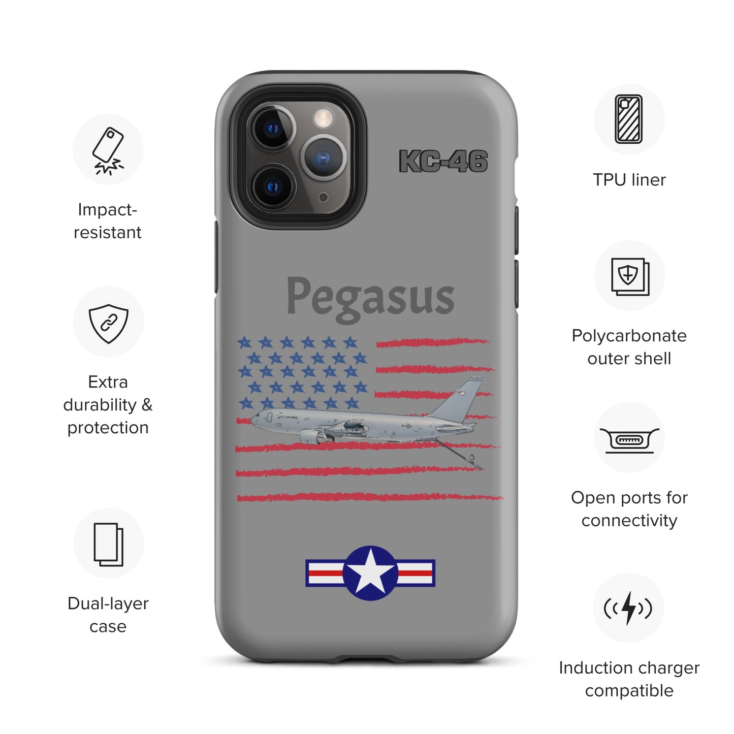 Pegasus Patriot iPhone Case (Without Quotes)