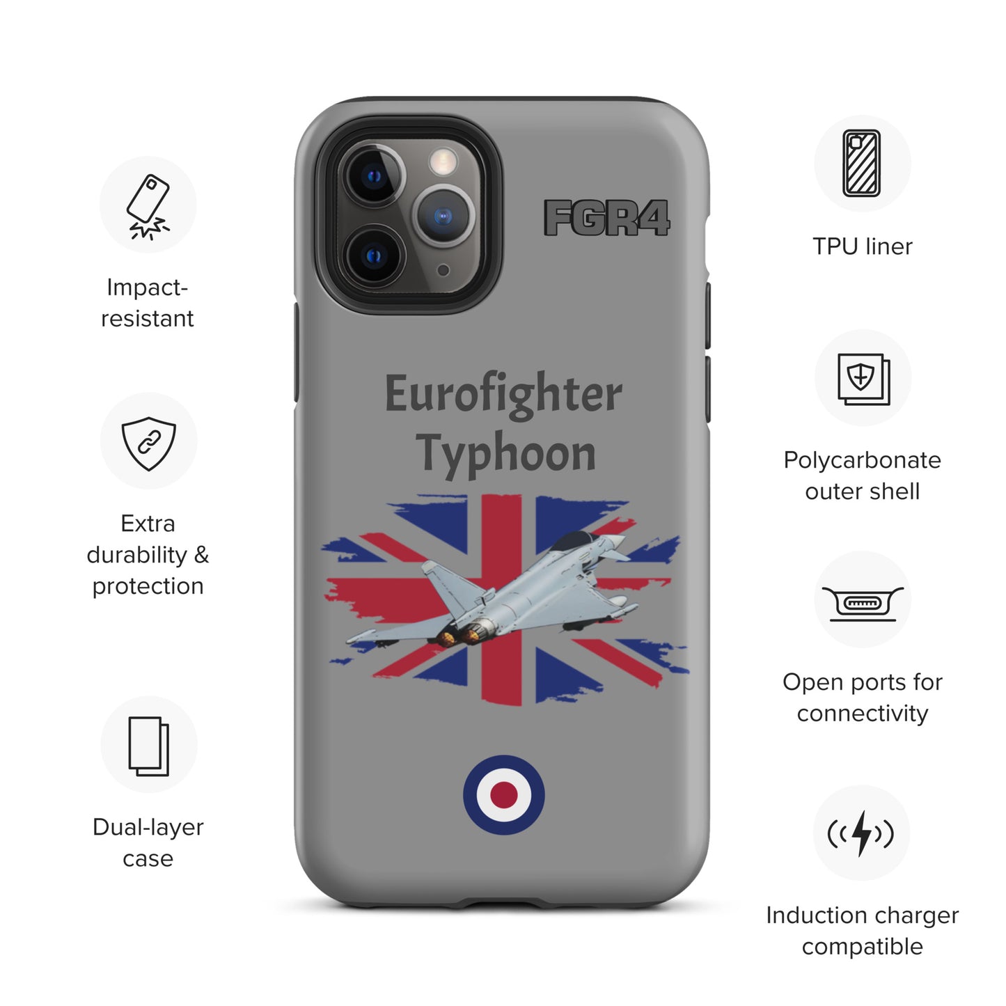 Typhoon Patriot iPhone Case (Without Quotes)
