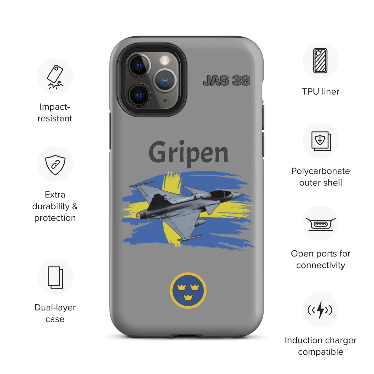 Gripen Patriot iPhone Case (Without Quotes)