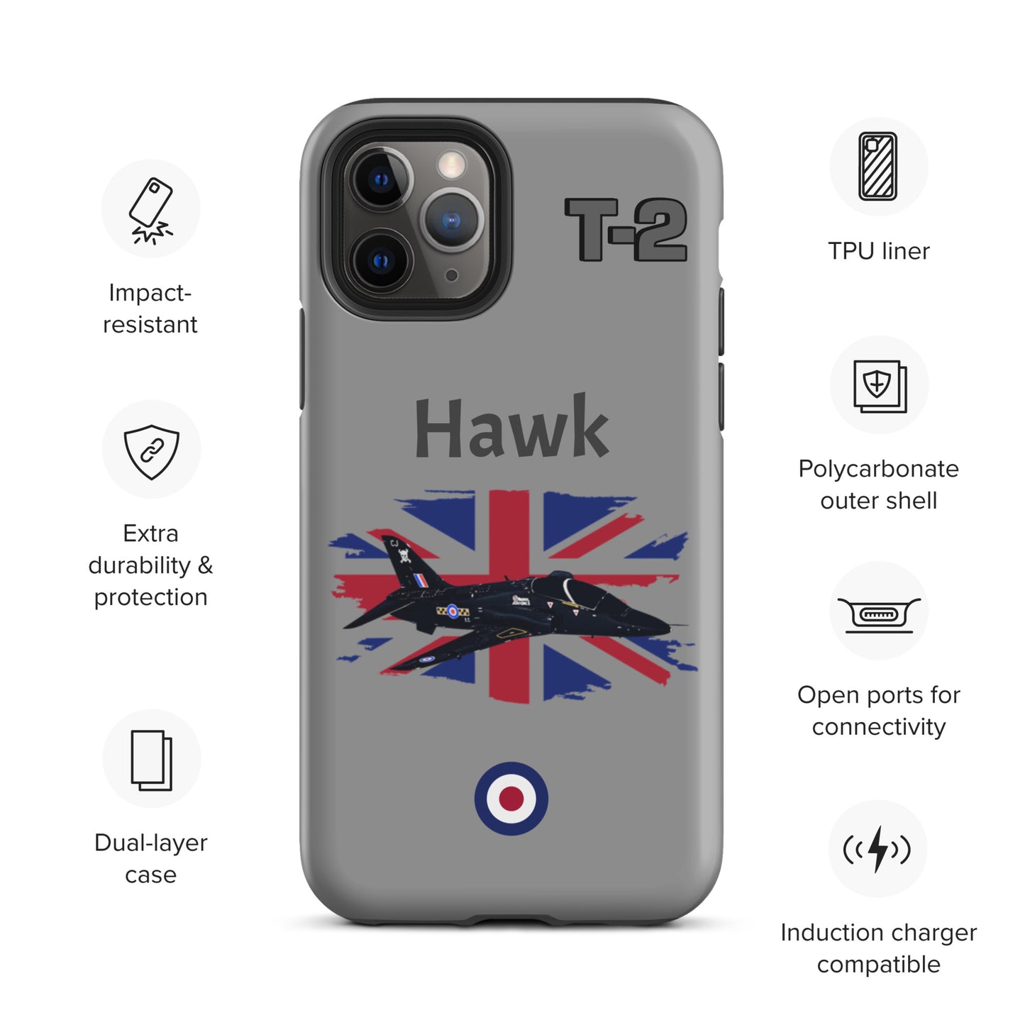 Hawk Patriot iPhone Case (Without Quotes)