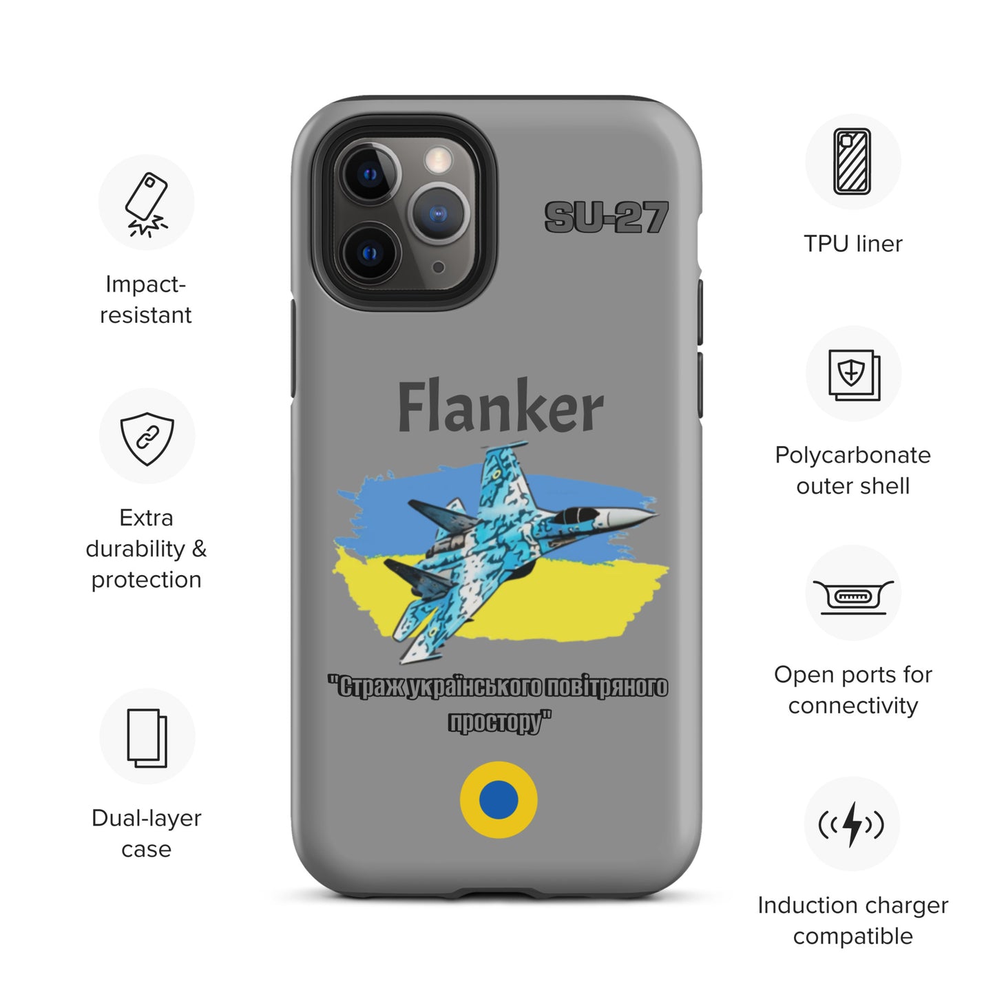 Ukrainian Flanker Patriot iPhone Case