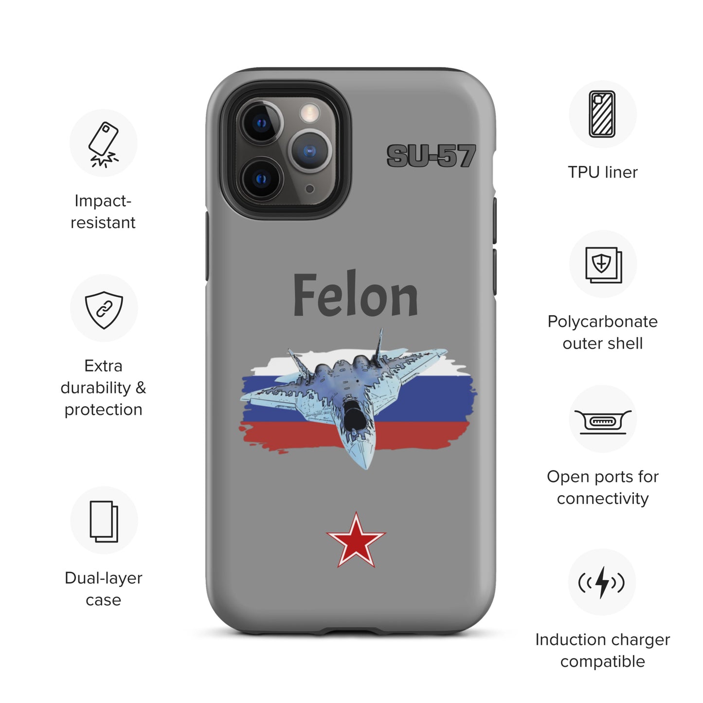 Felon Patriot iPhone Case (Without Quotes)