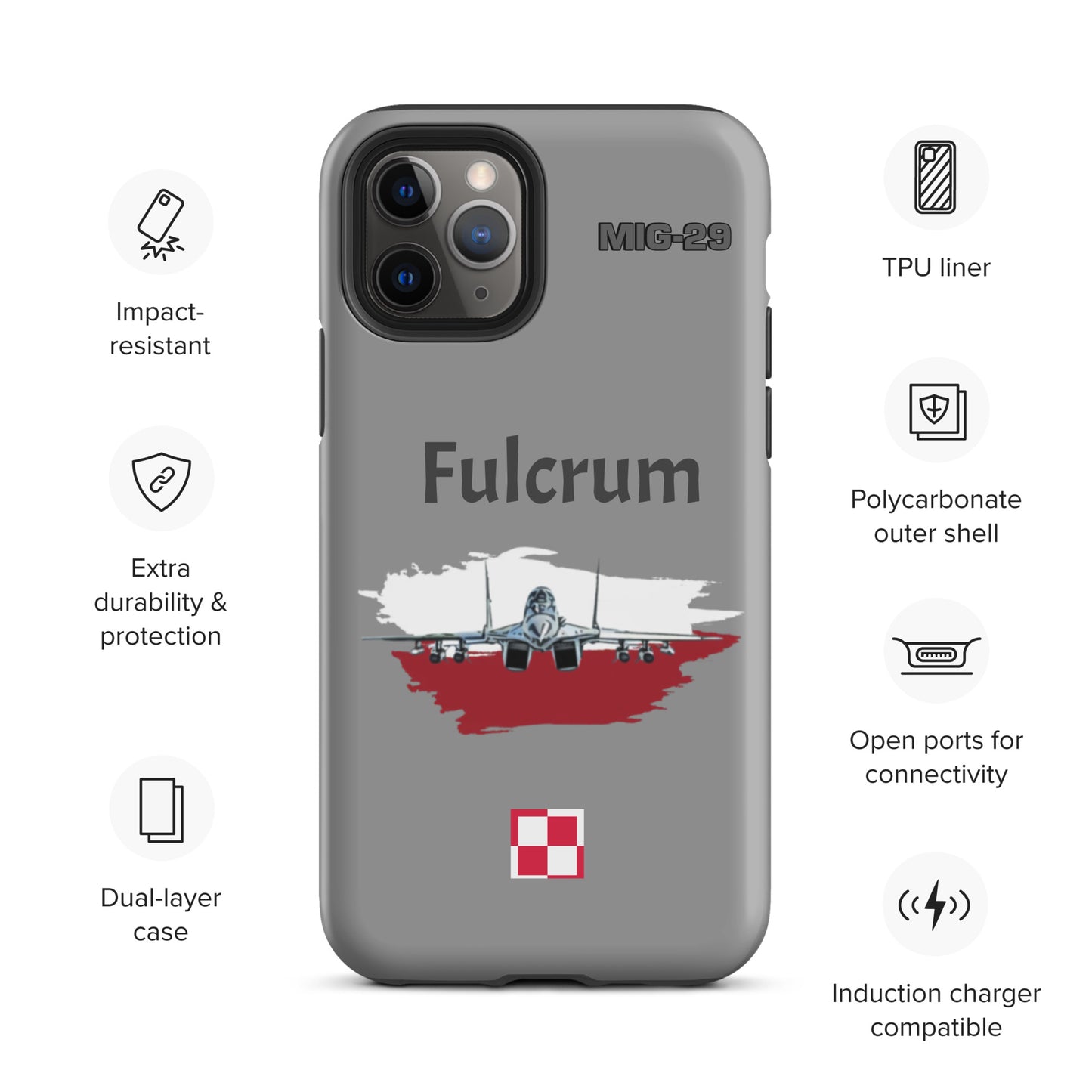 Poland Fulcrum Patriot iPhone Case (Without Quotes)