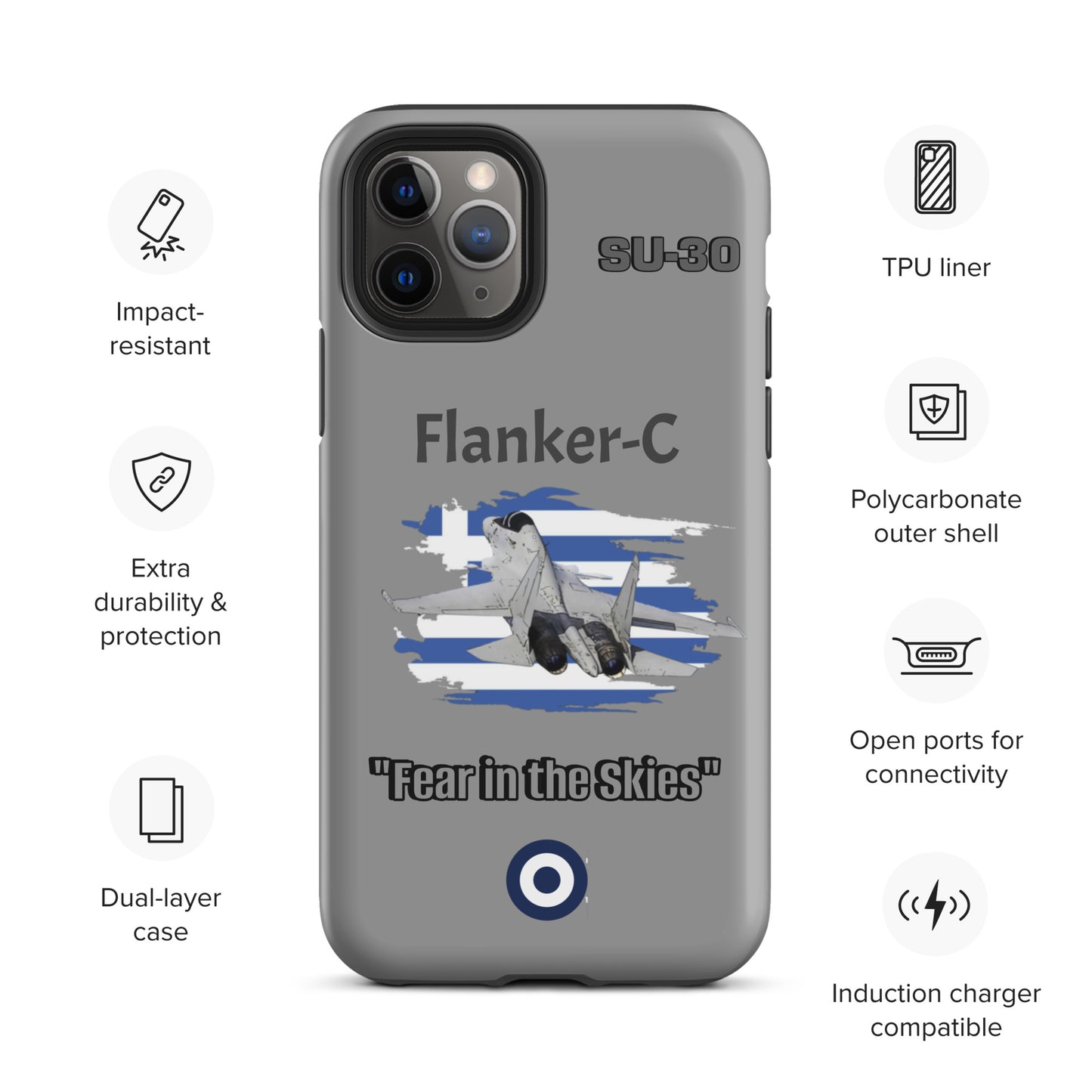 Greek Flanker Patriot iPhone Case