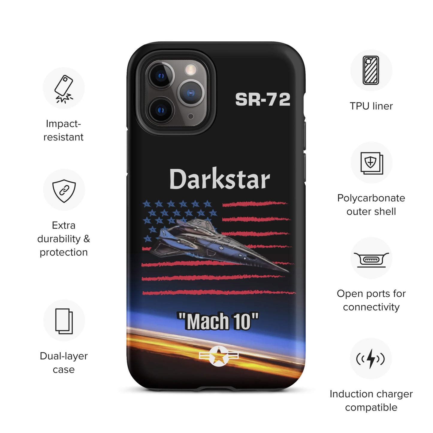 Darkstar Patriot iPhone Case