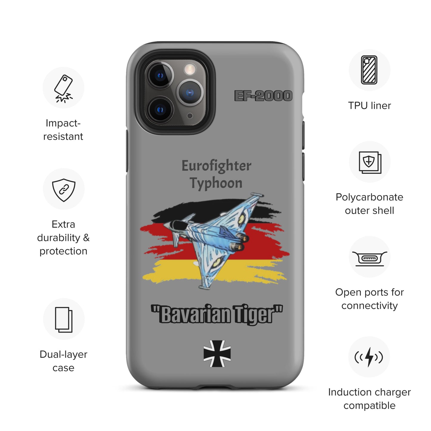 Bavarian Tiger Typhoon Patriot iPhone Case