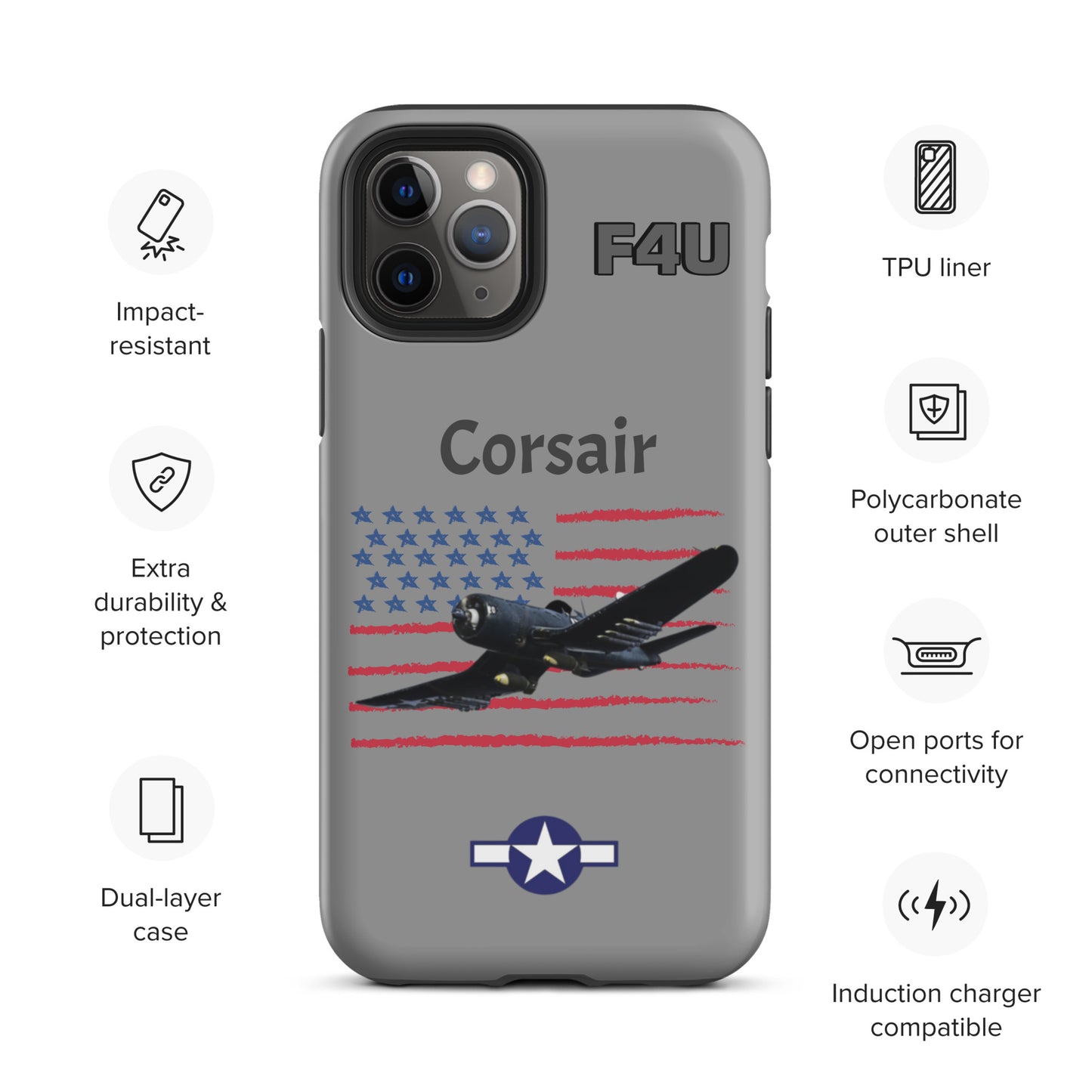 WWII Corsair Patriot iPhone Case