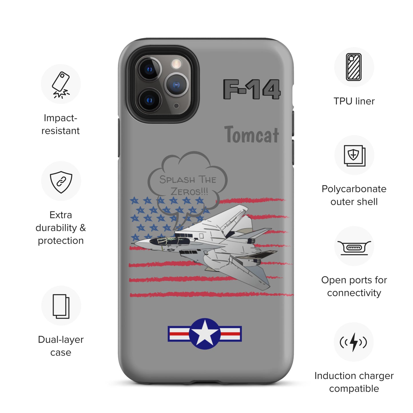 Patriot Tomcat iPhone Case (Without Quotes)