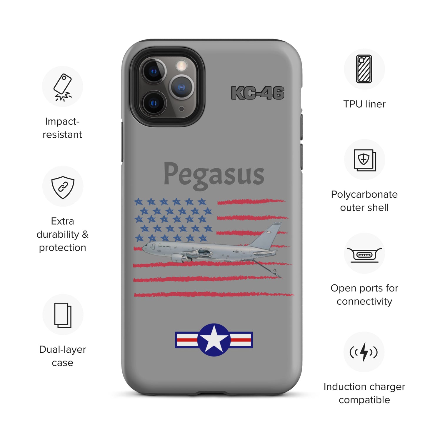 Pegasus Patriot iPhone Case (Without Quotes)