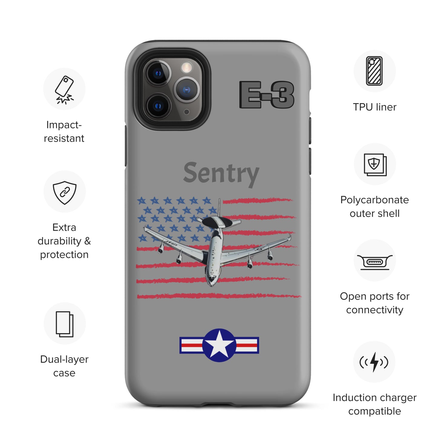 Sentry Patriot iPhone Case (Without Quotes)
