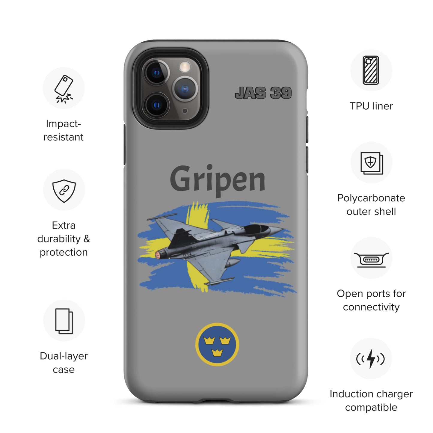 Gripen Patriot iPhone Case (Without Quotes)