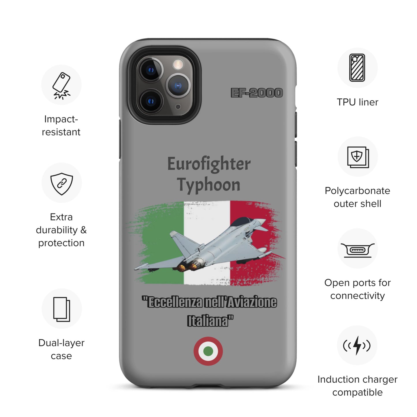 Italian Typhoon Patriot iPhone Case
