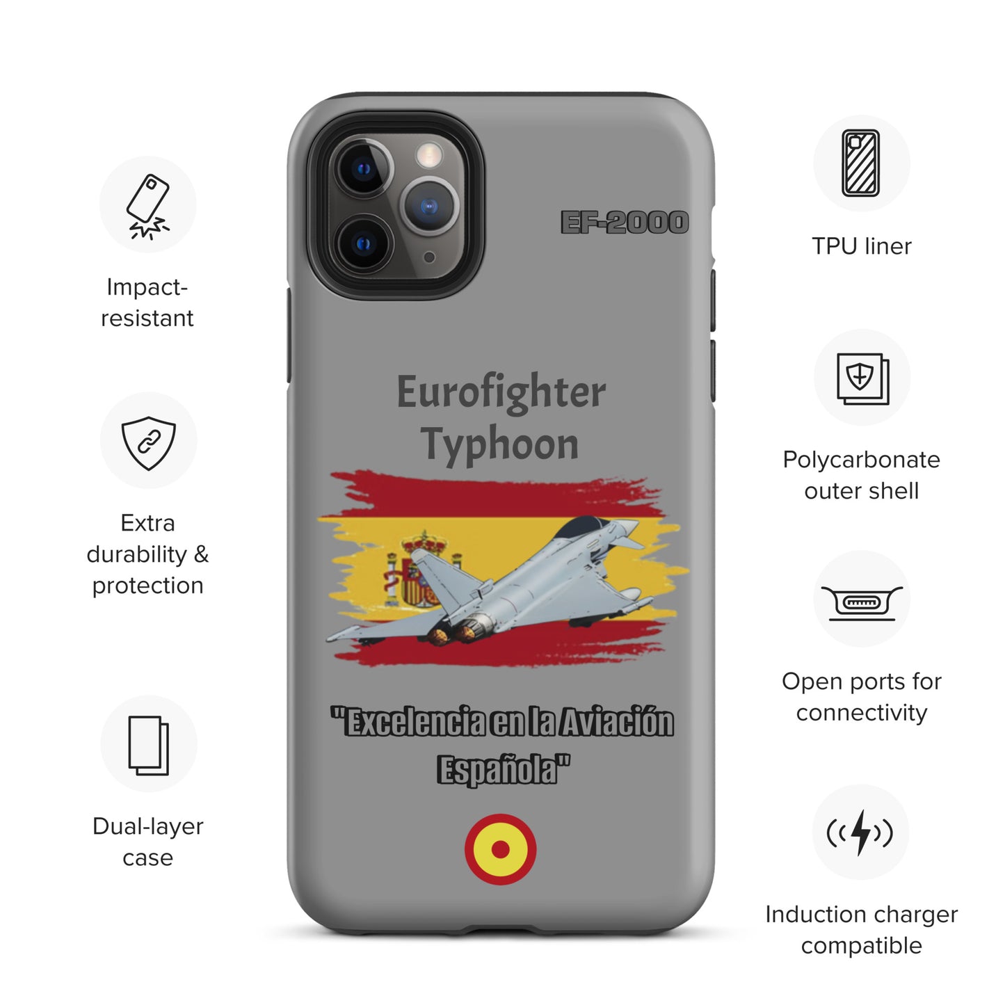 Spanish Typhoon Patriot iPhone Case