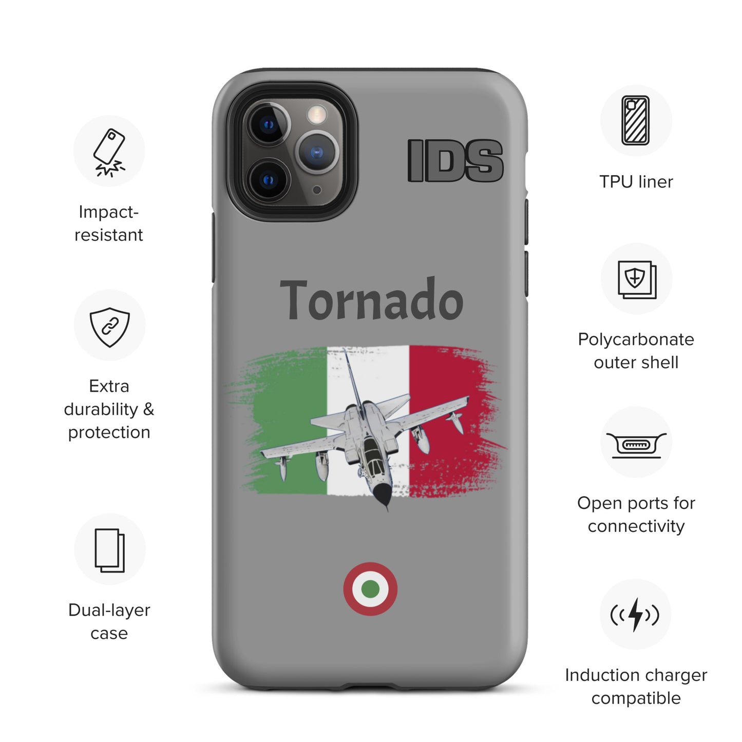 Italian Tornado Patriot iPhone Case (Without Quotes)