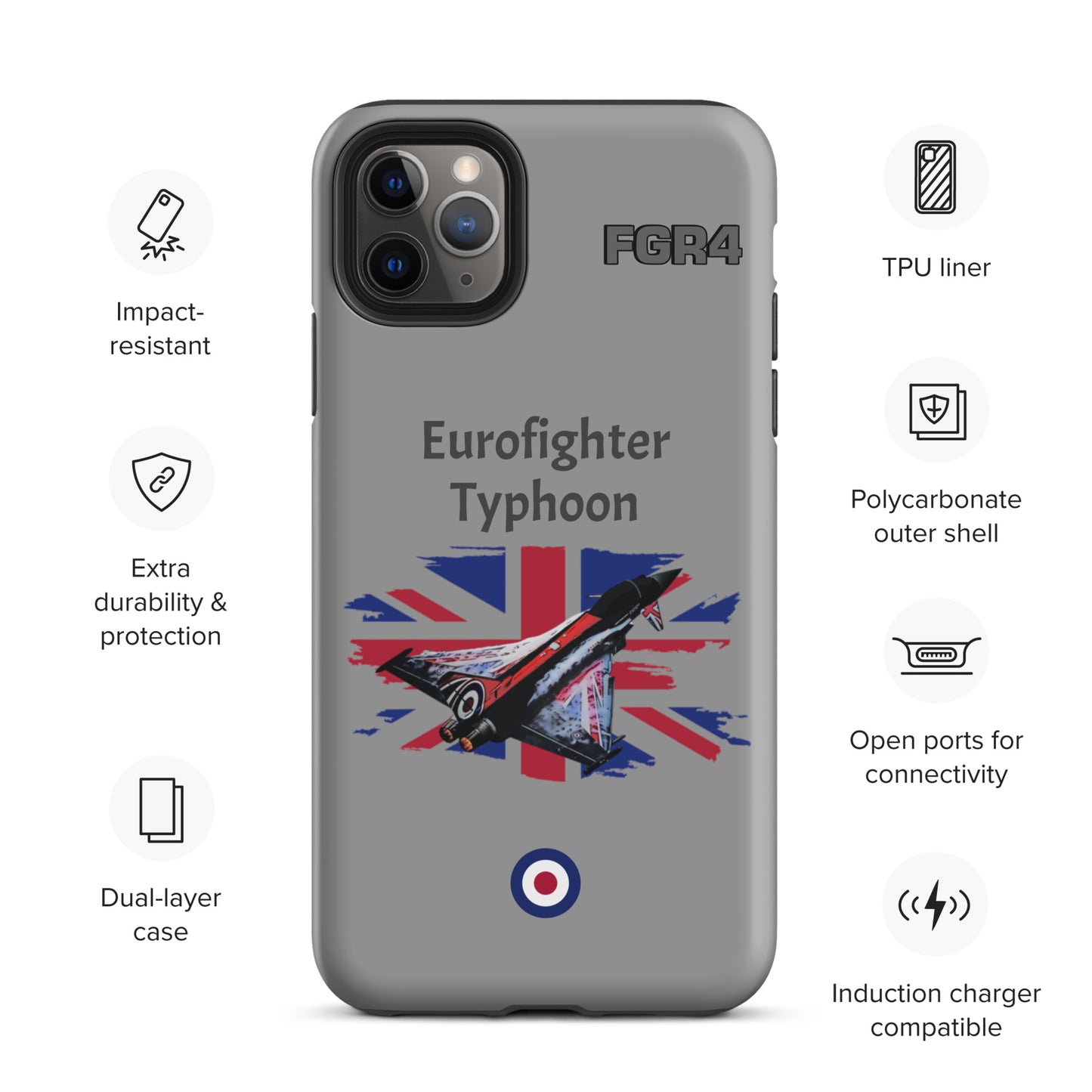 Black Jack Typhoon Patriot iPhone Case (Without Quotes)