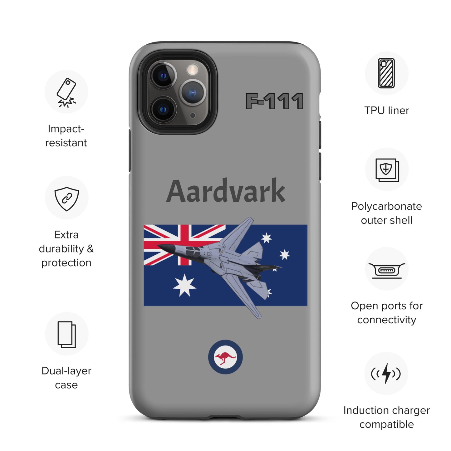 Australian Aardvark Patriot iPhone Case (Without Quotes)