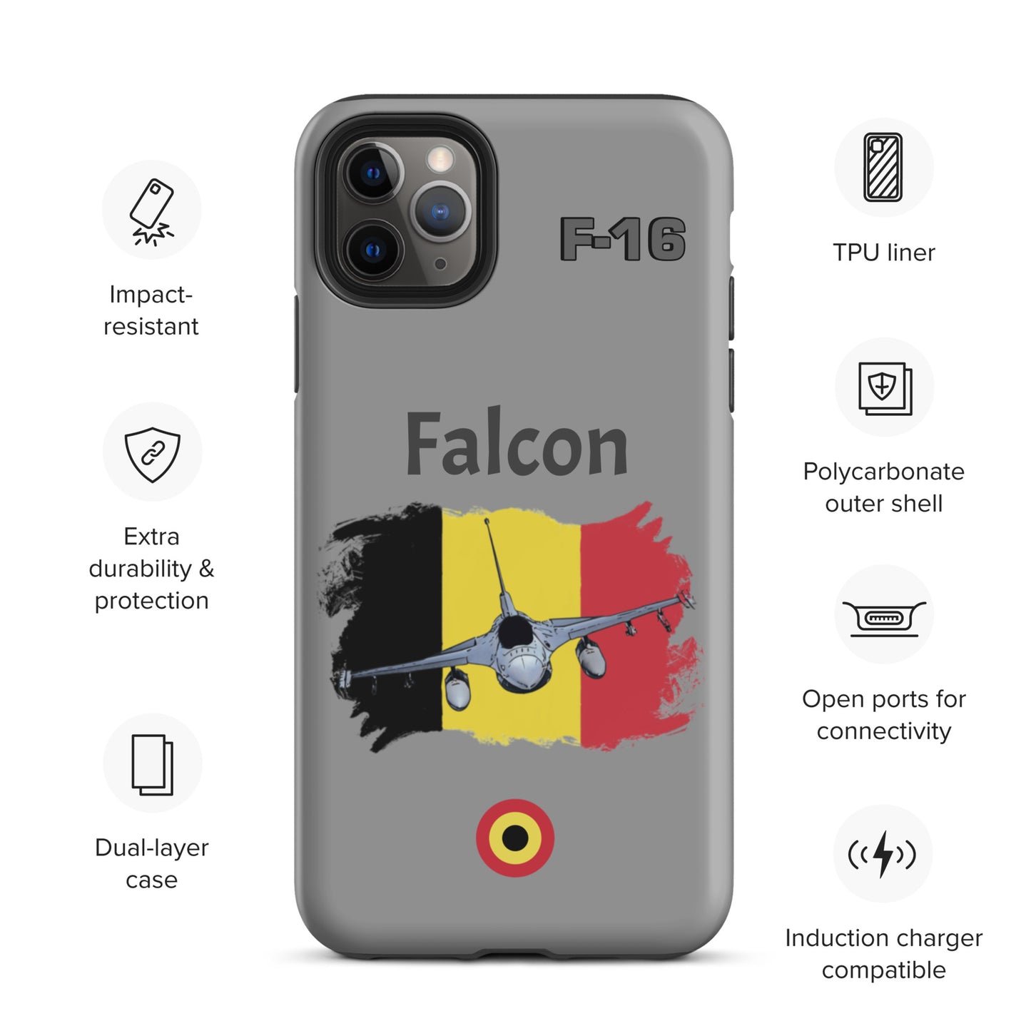 Belgium Falcon Patriot iPhone Case (Without Quotes)
