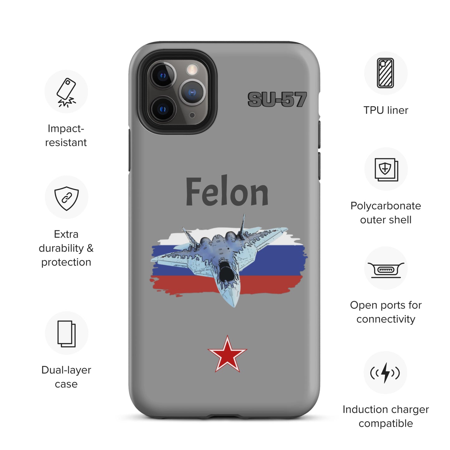 Felon Patriot iPhone Case (Without Quotes)