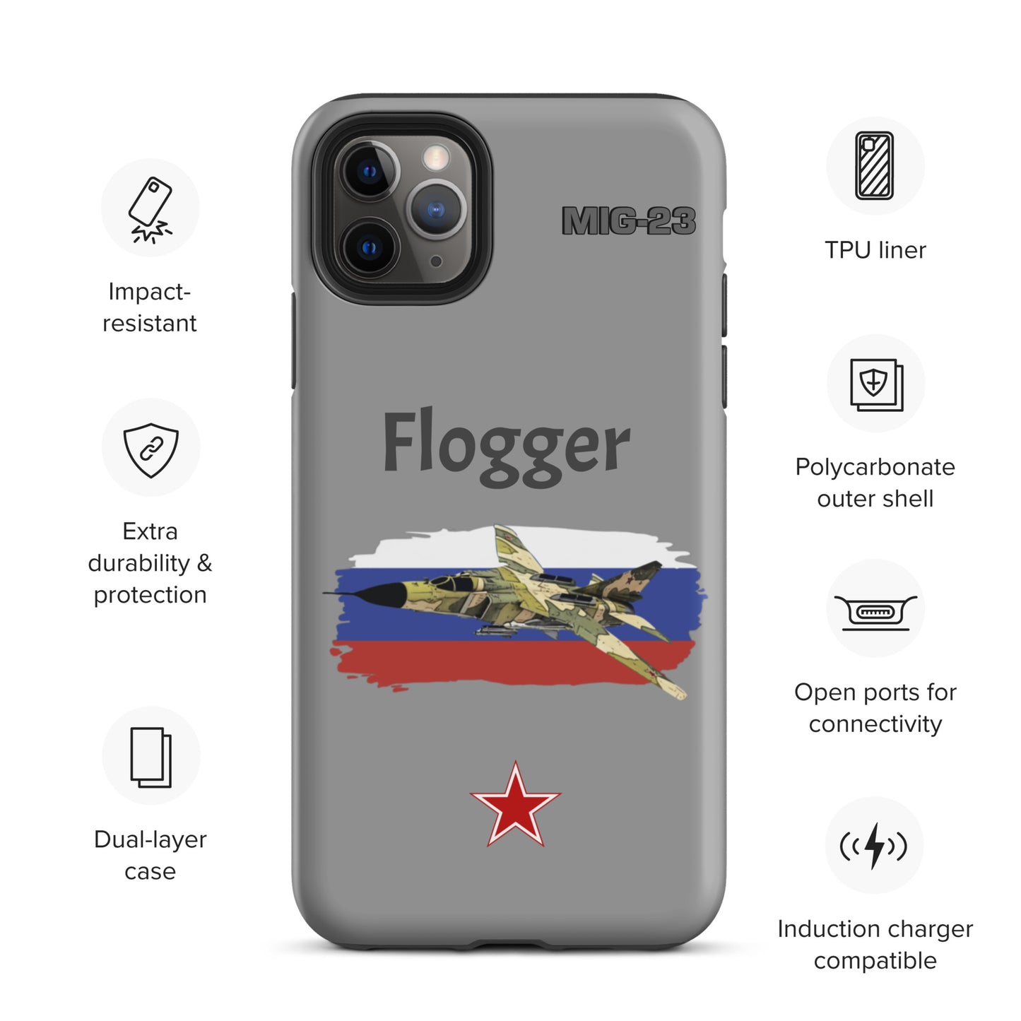 Flogger Patriot iPhone Case (Without Quotes)