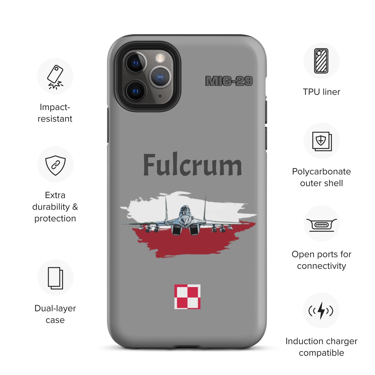 Poland Fulcrum Patriot iPhone Case (Without Quotes)