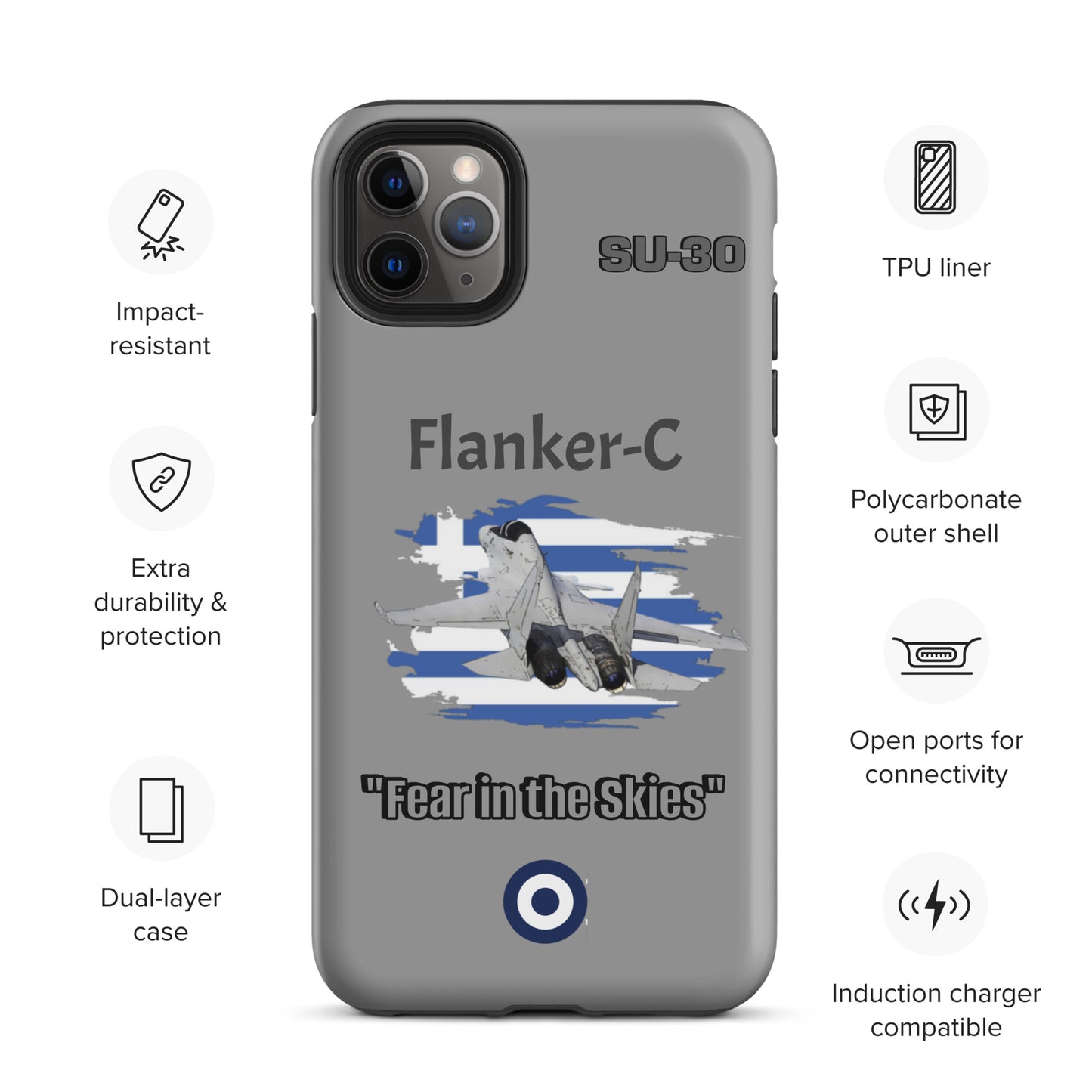 Greek Flanker Patriot iPhone Case