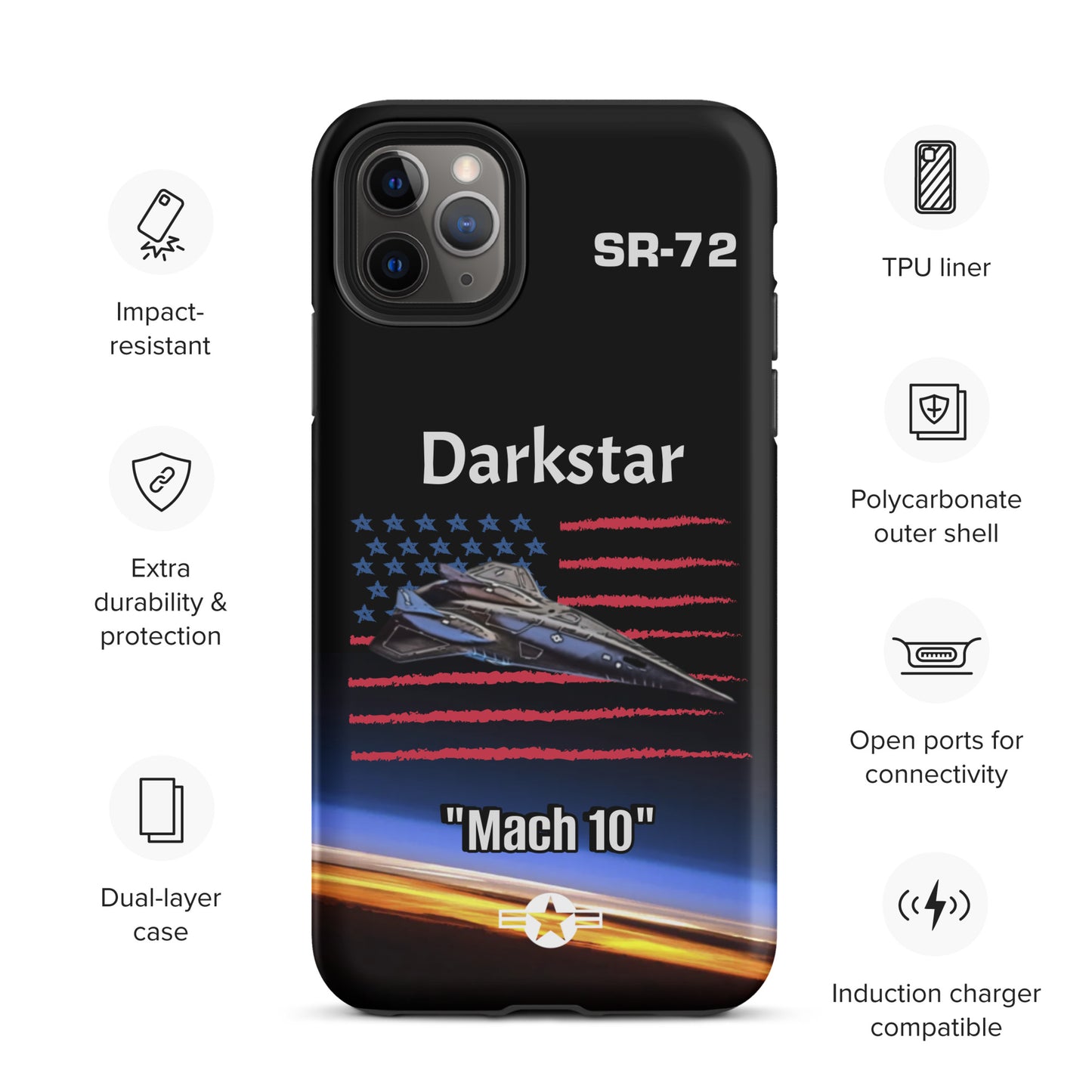 Darkstar Patriot iPhone Case