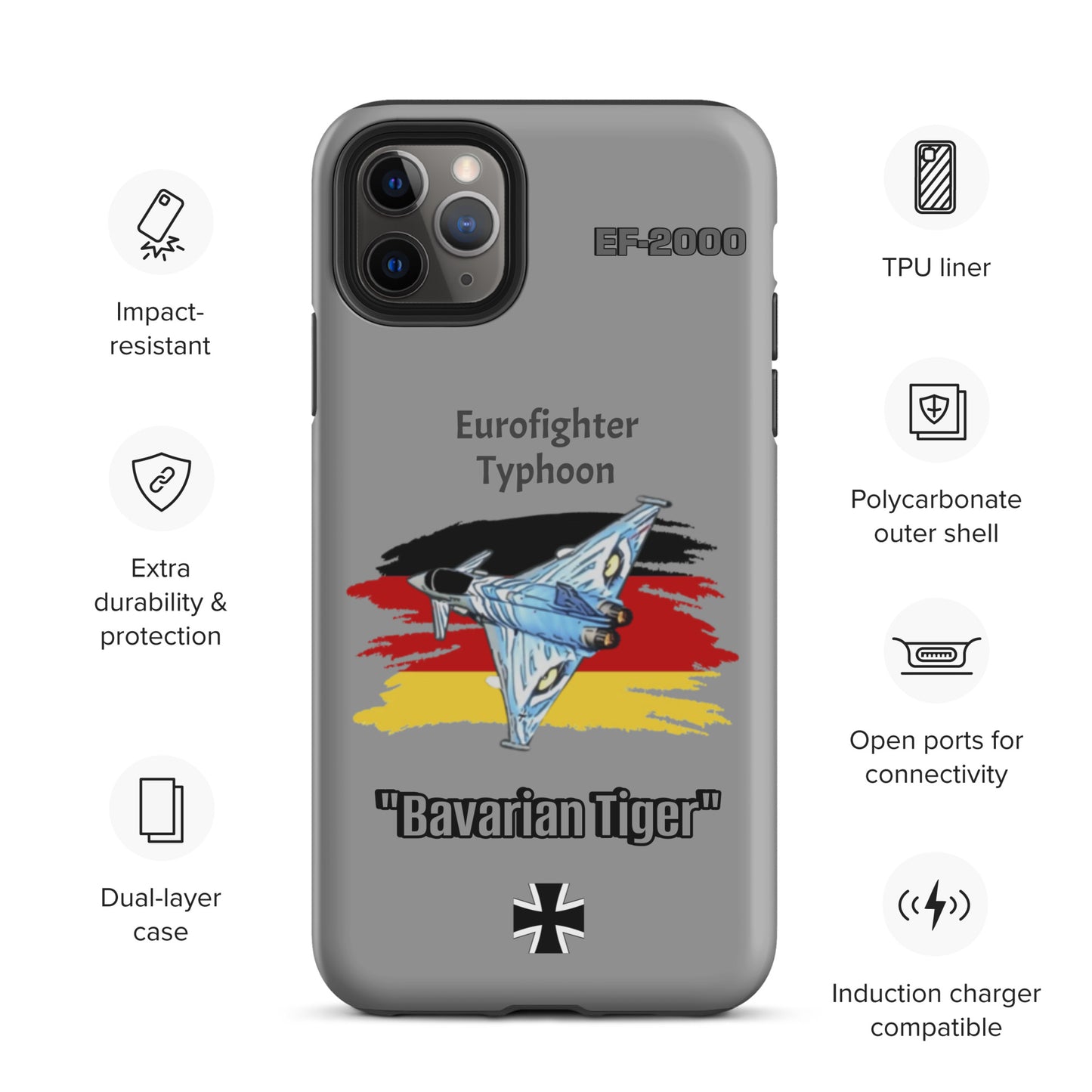 Bavarian Tiger Typhoon Patriot iPhone Case