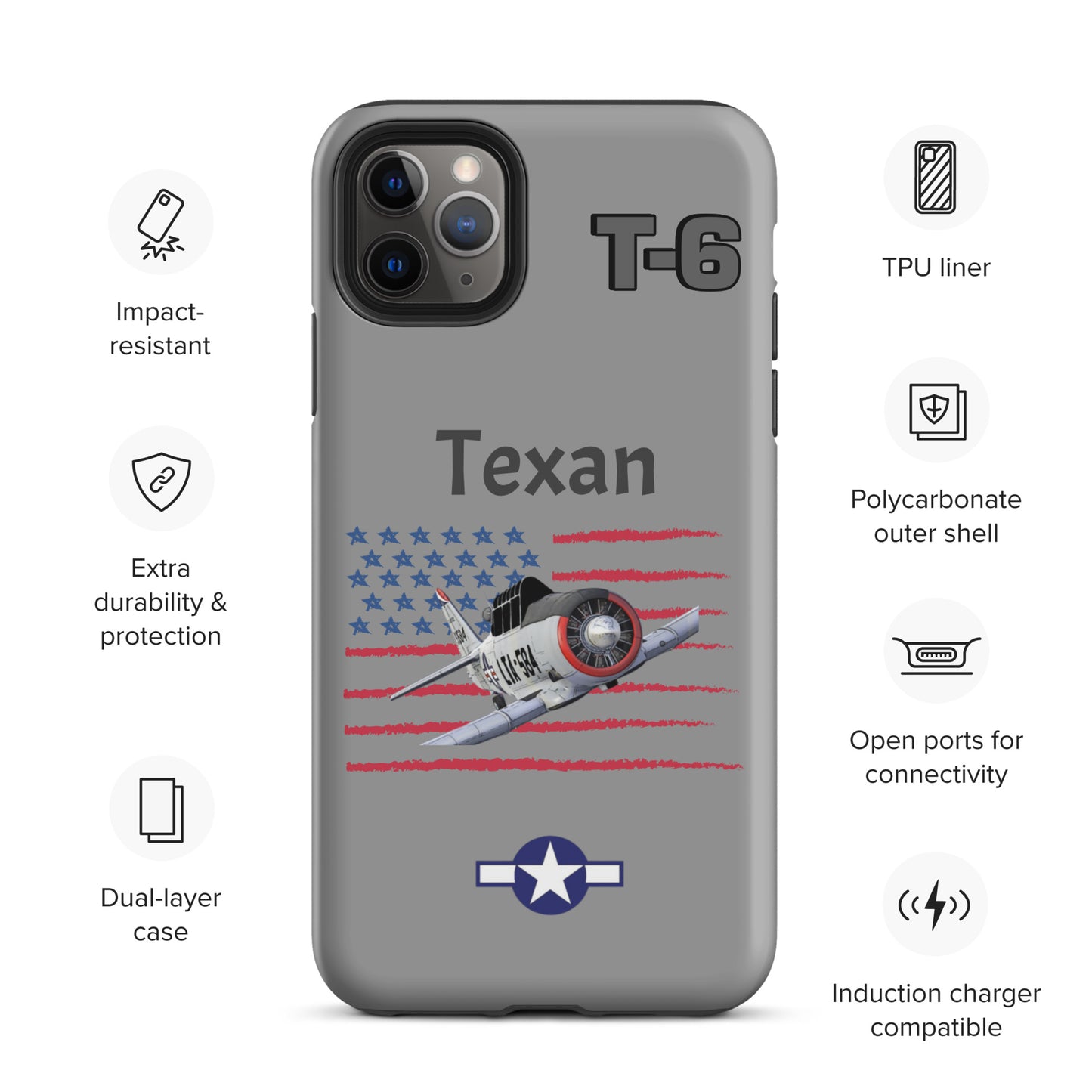 WWII Texan Patriot iPhone Case