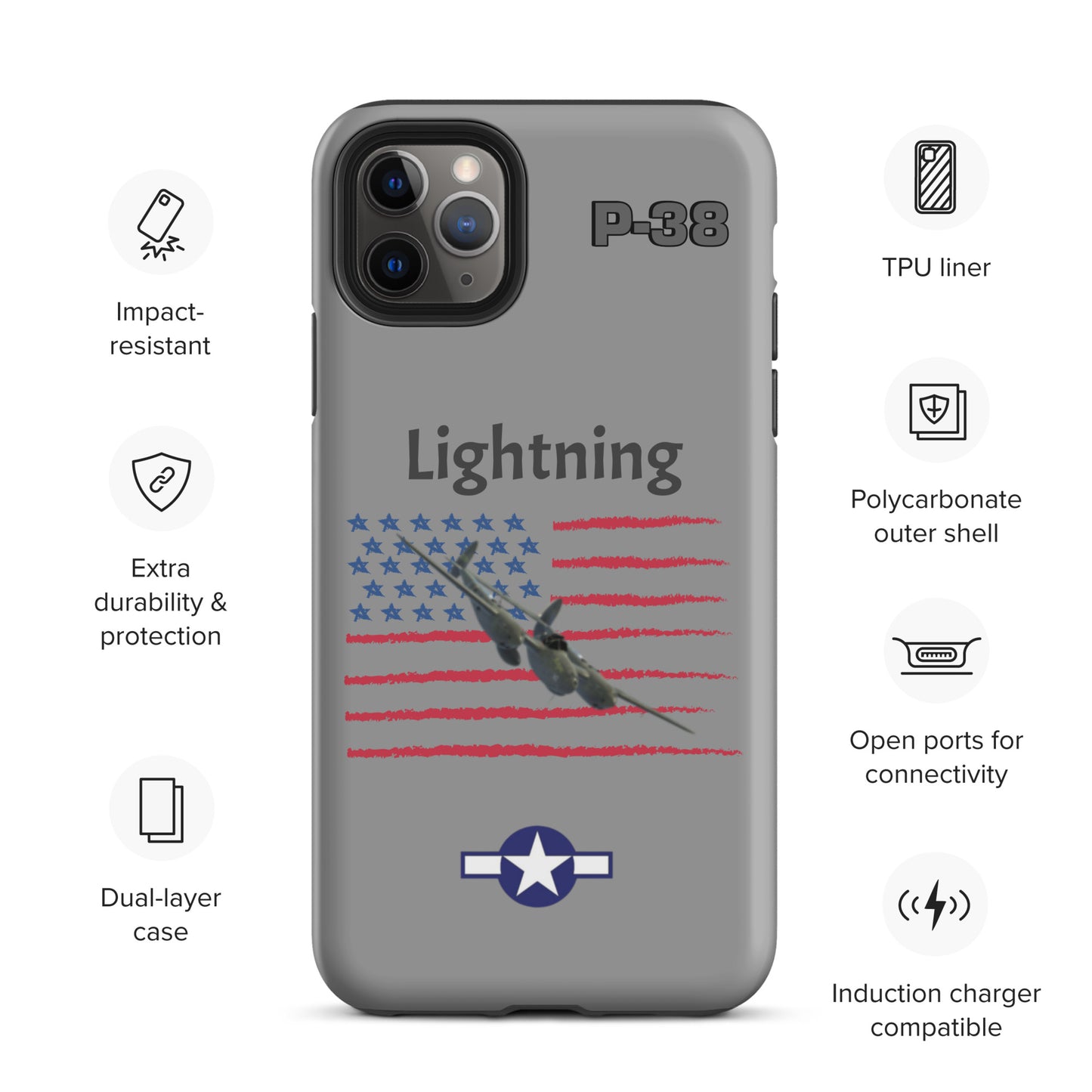 WWII Lightning Patriot iPhone Case