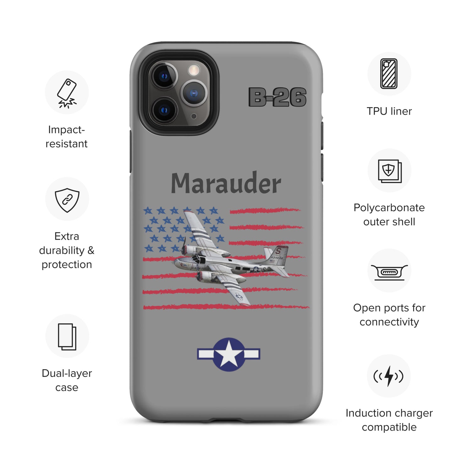 WWII Marauder Patriot iPhone Case