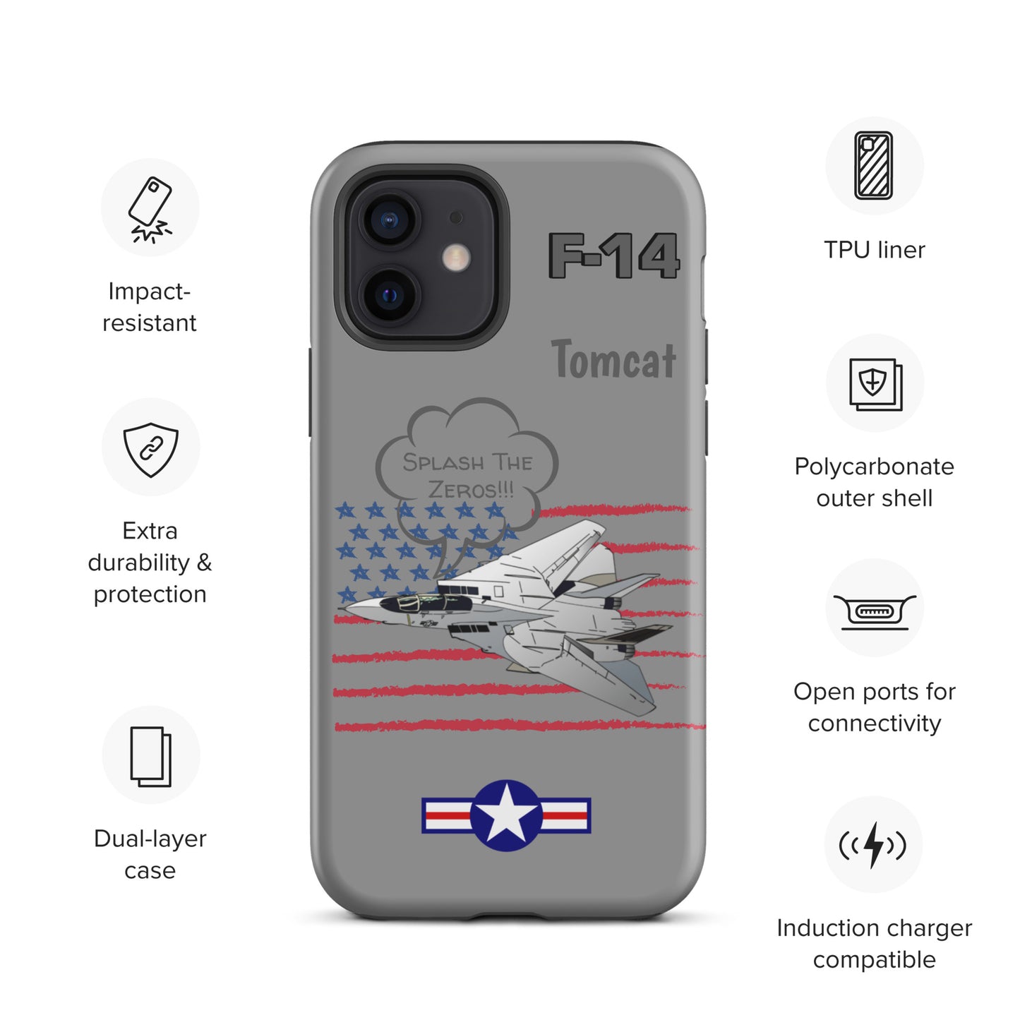 Patriot Tomcat iPhone Case (Without Quotes)