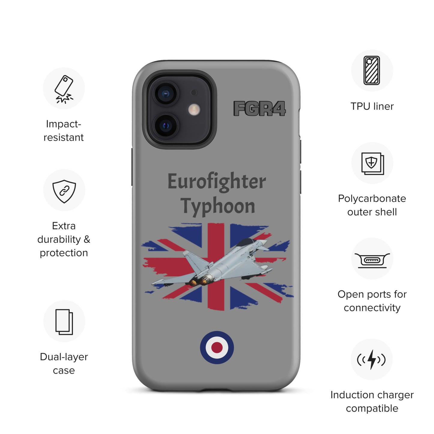 Typhoon Patriot iPhone Case (Without Quotes)