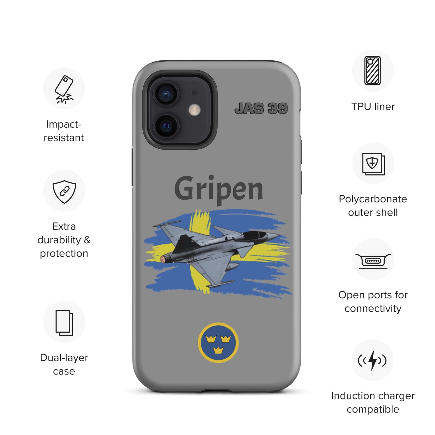 Gripen Patriot iPhone Case (Without Quotes)