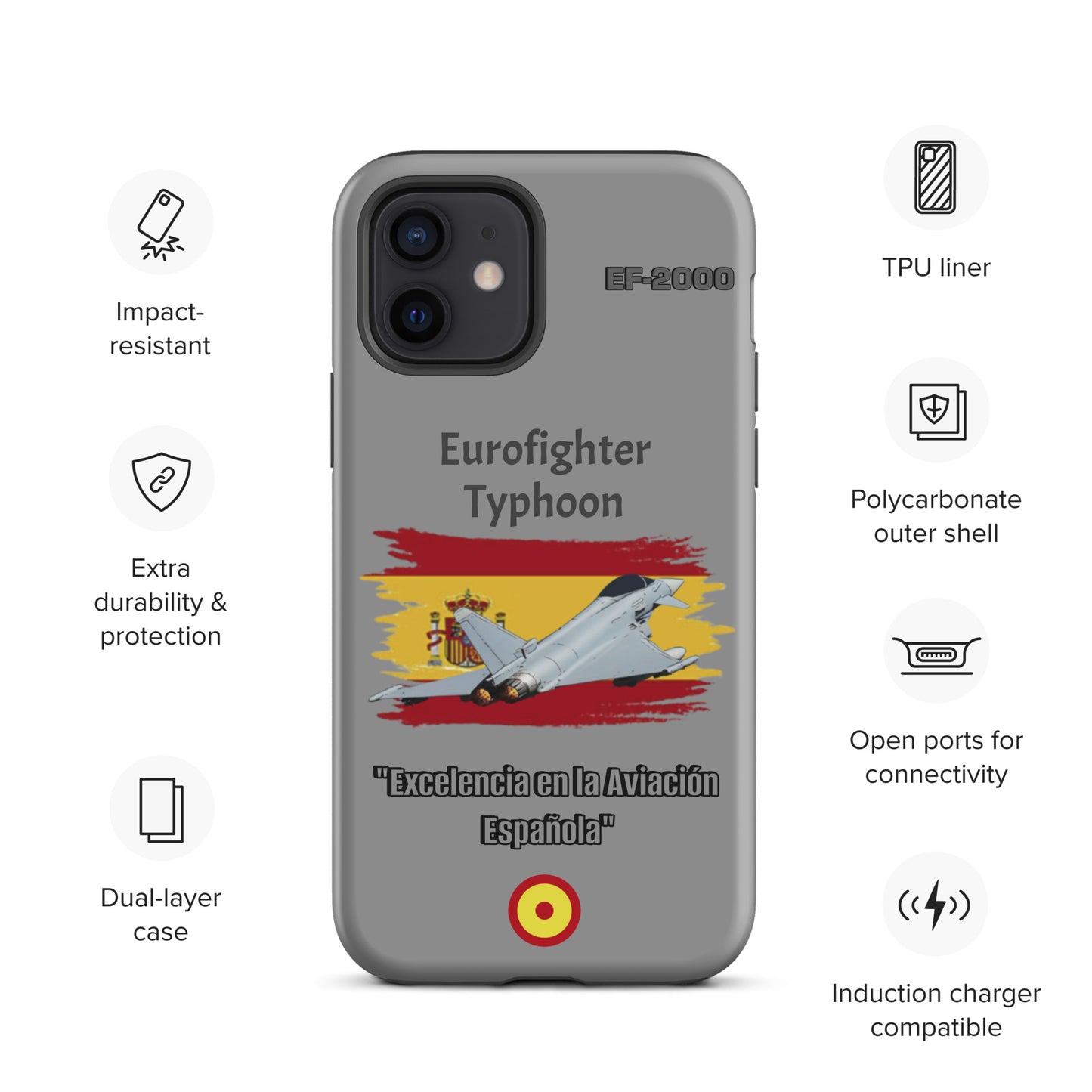Spanish Typhoon Patriot iPhone Case
