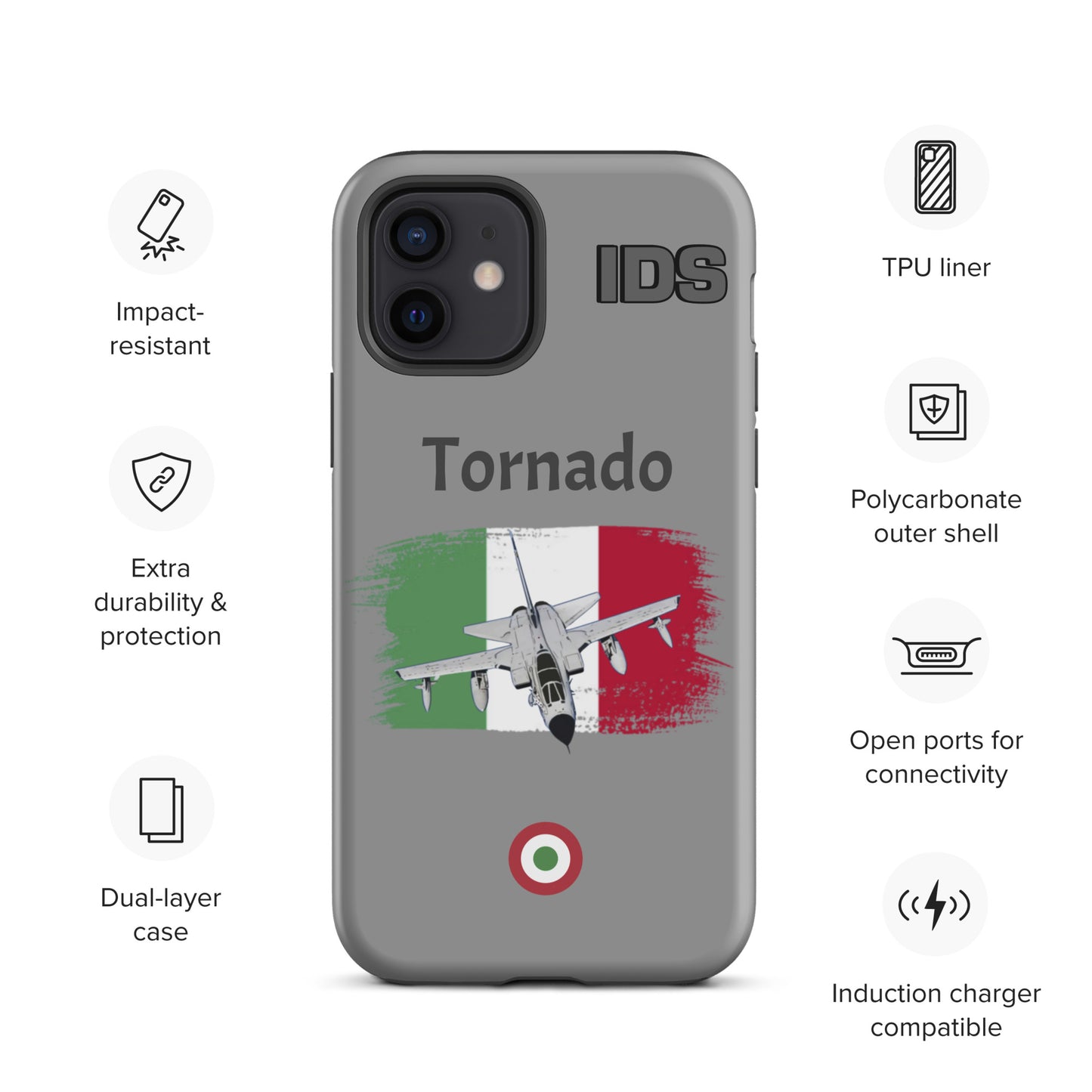 Italian Tornado Patriot iPhone Case (Without Quotes)