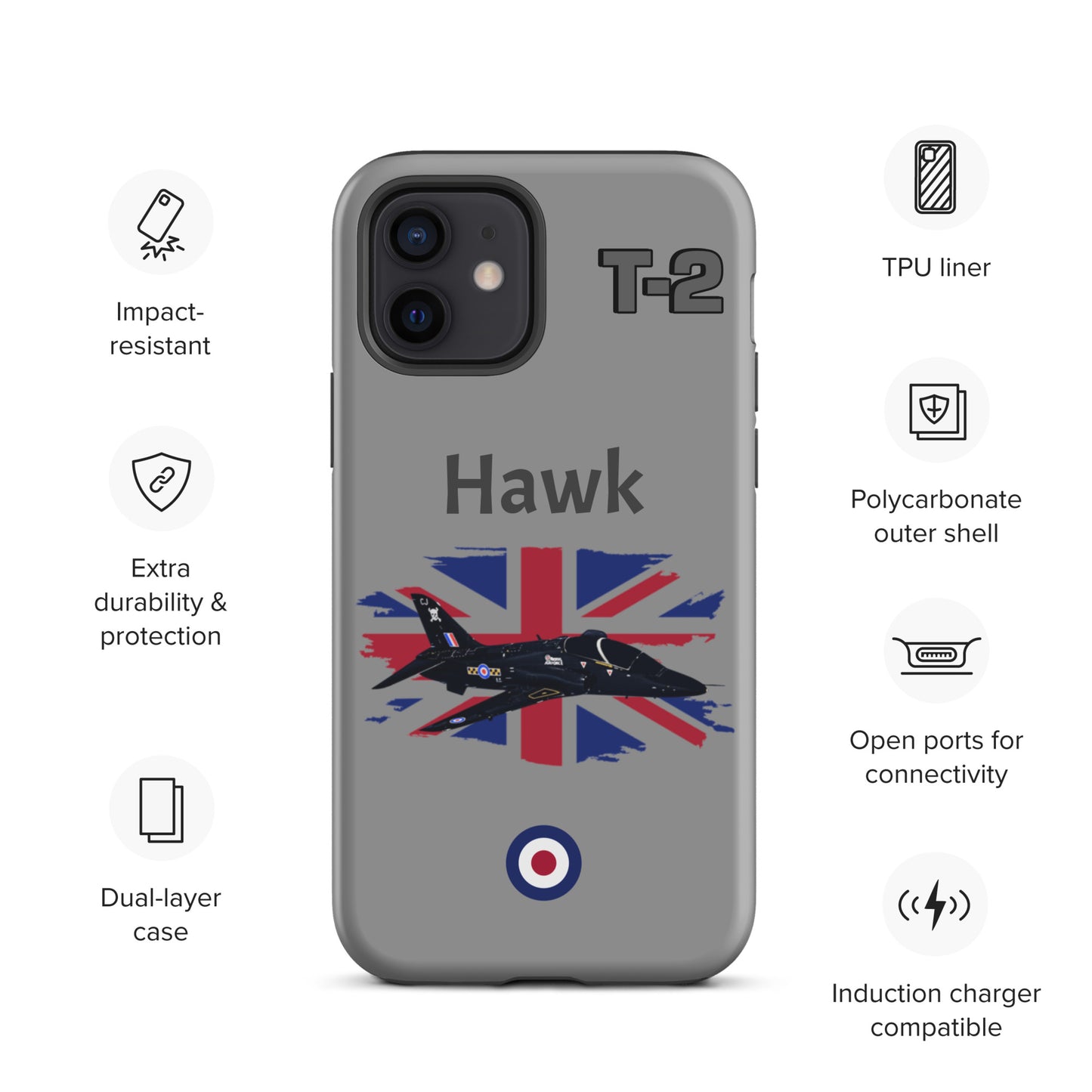 Hawk Patriot iPhone Case (Without Quotes)