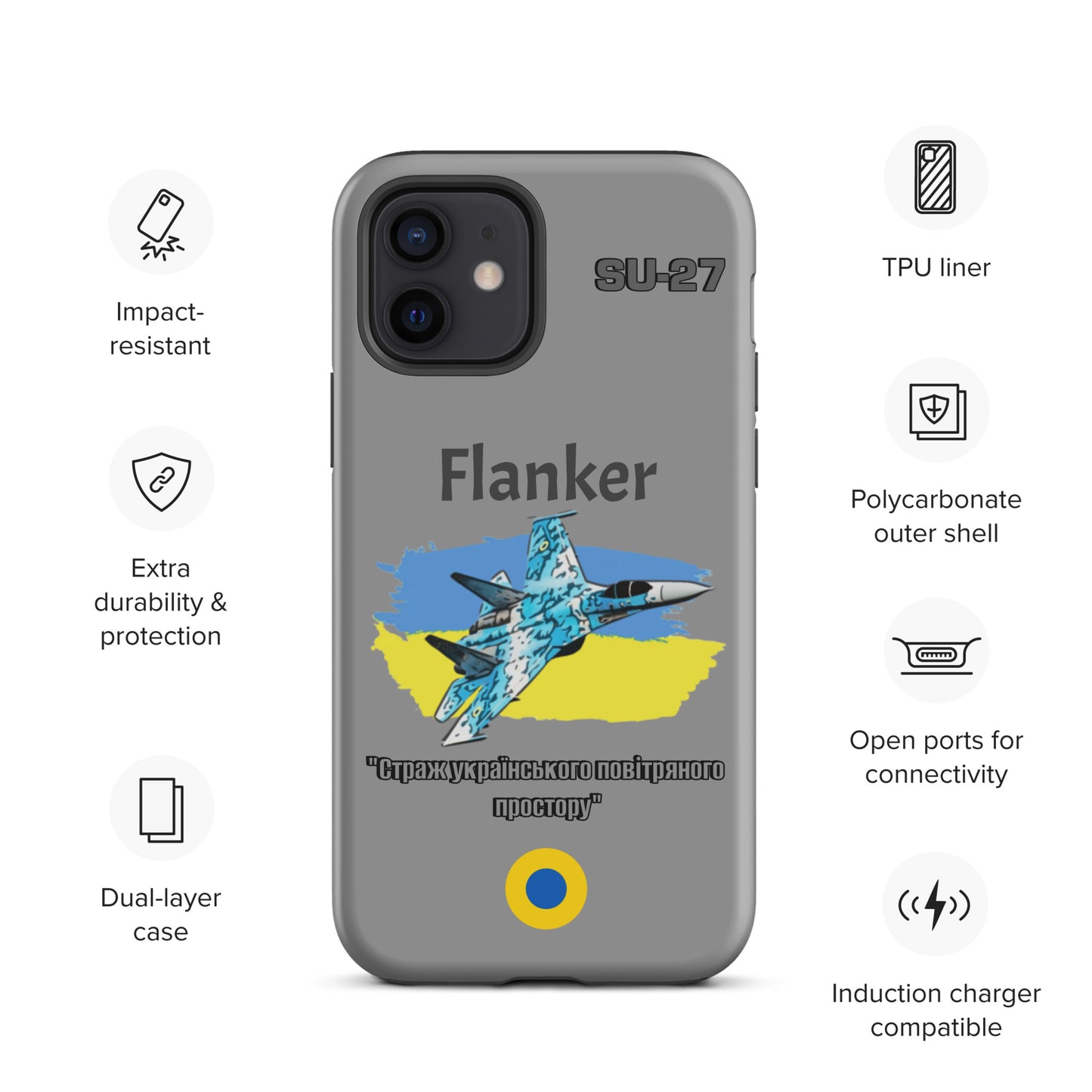 Ukrainian Flanker Patriot iPhone Case