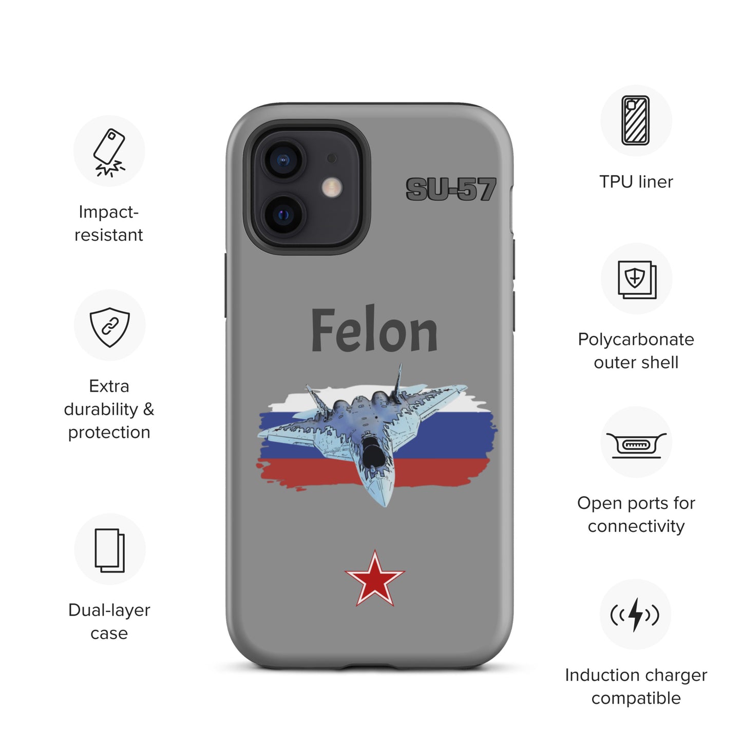 Felon Patriot iPhone Case (Without Quotes)
