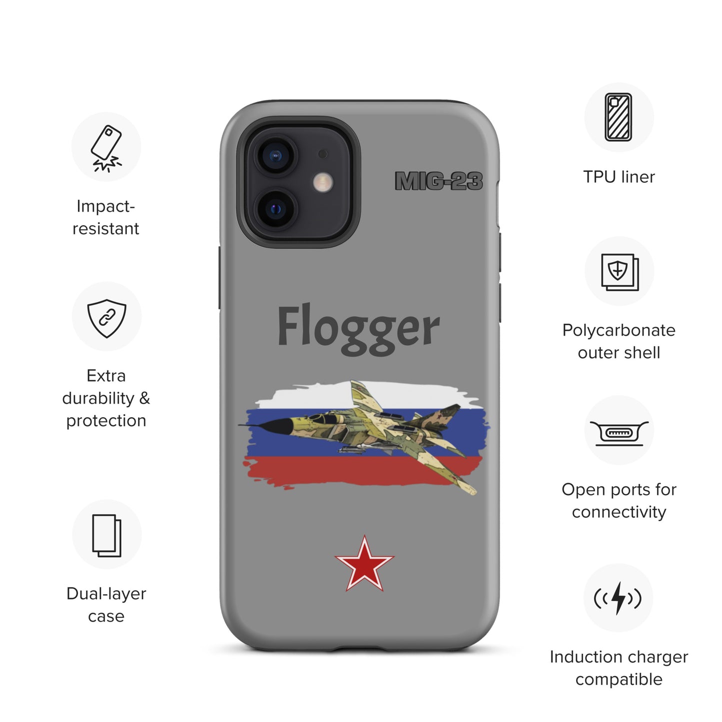 Flogger Patriot iPhone Case (Without Quotes)