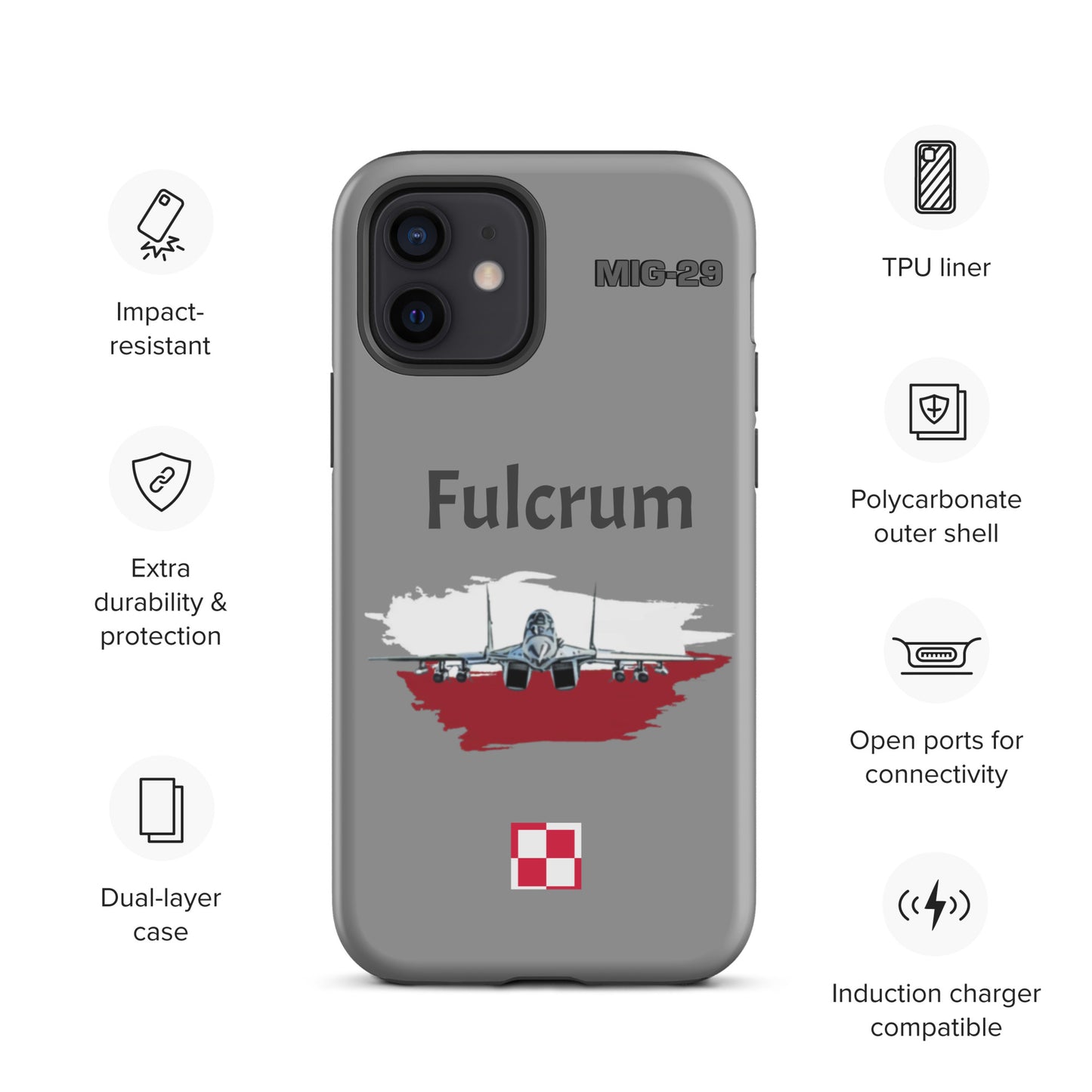 Poland Fulcrum Patriot iPhone Case (Without Quotes)