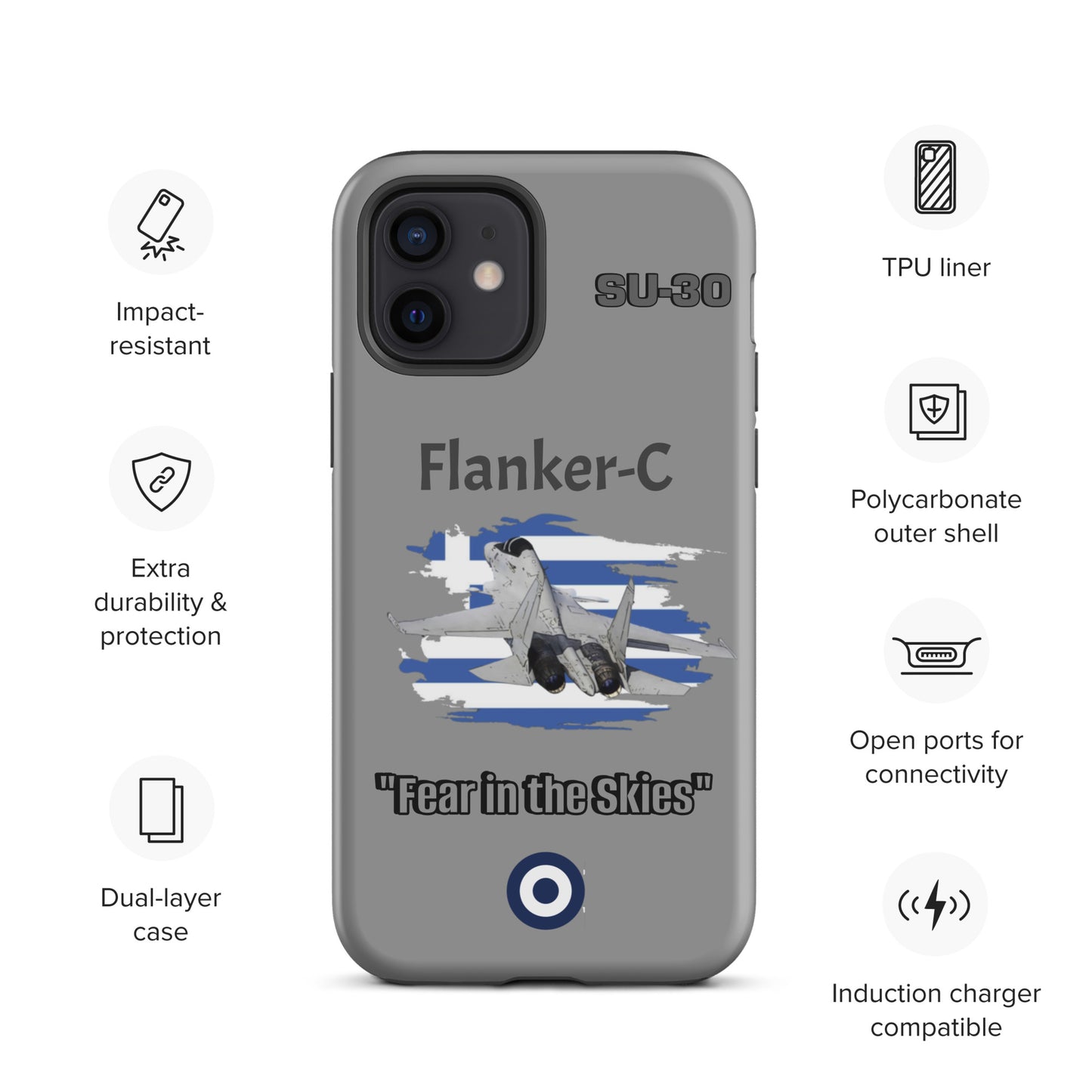 Greek Flanker Patriot iPhone Case