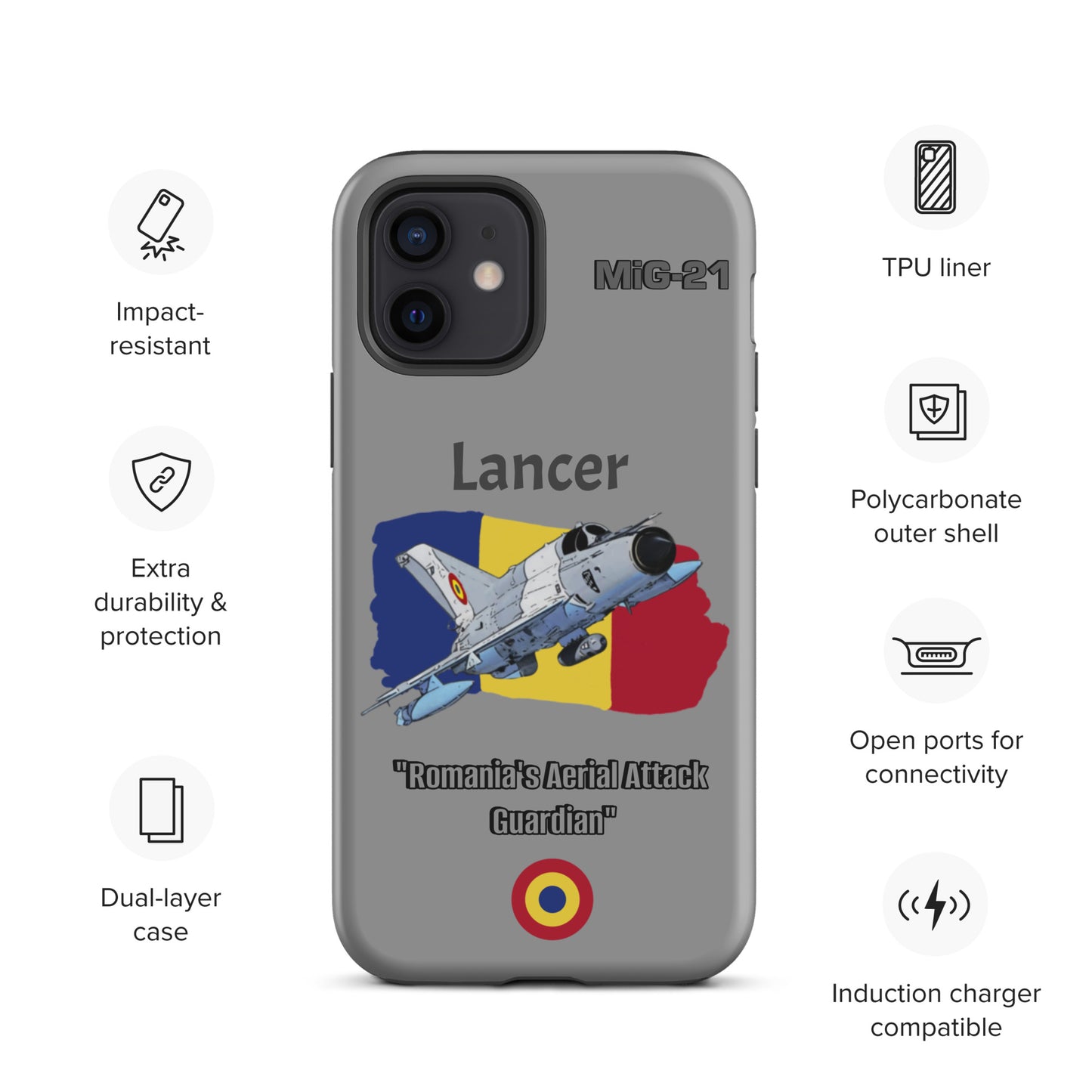 Romanian Lancer Patriot iPhone Case