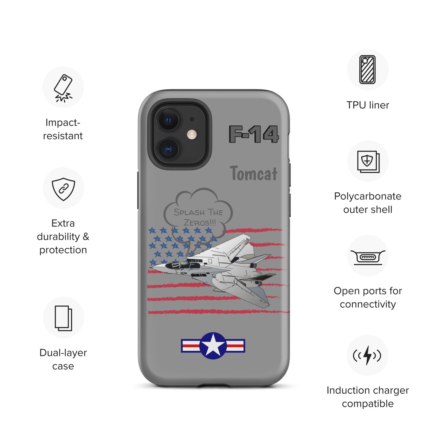 Patriot Tomcat iPhone Case (Without Quotes)