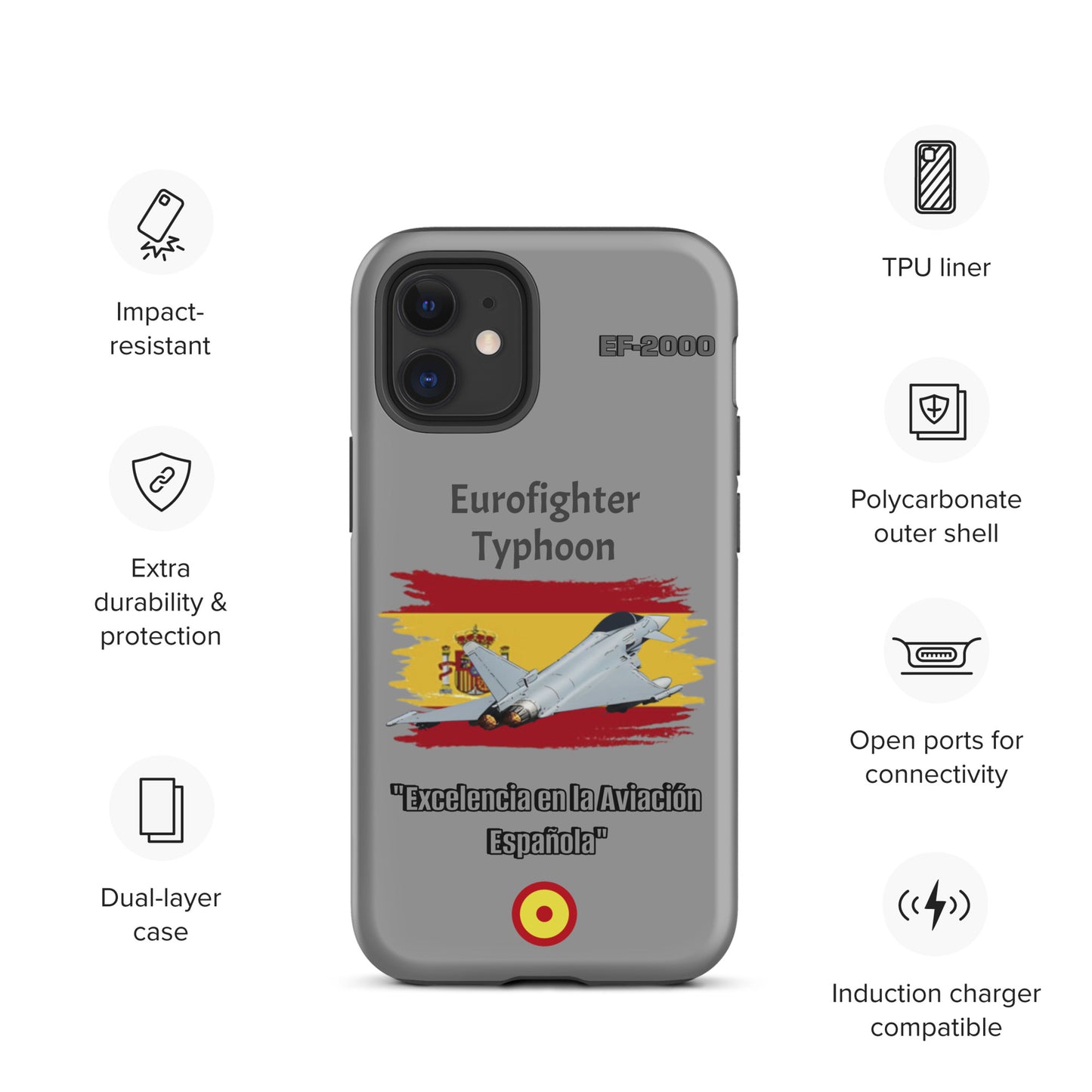 Spanish Typhoon Patriot iPhone Case