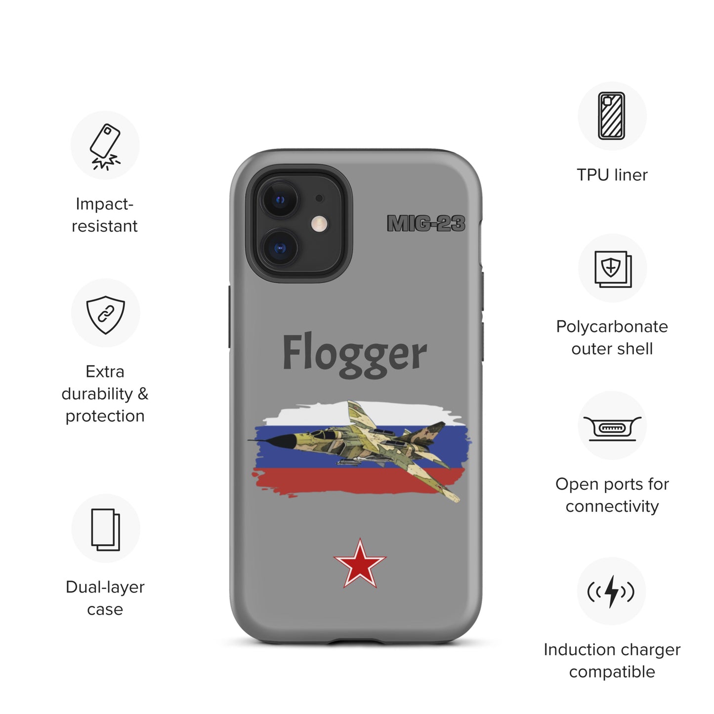 Flogger Patriot iPhone Case (Without Quotes)